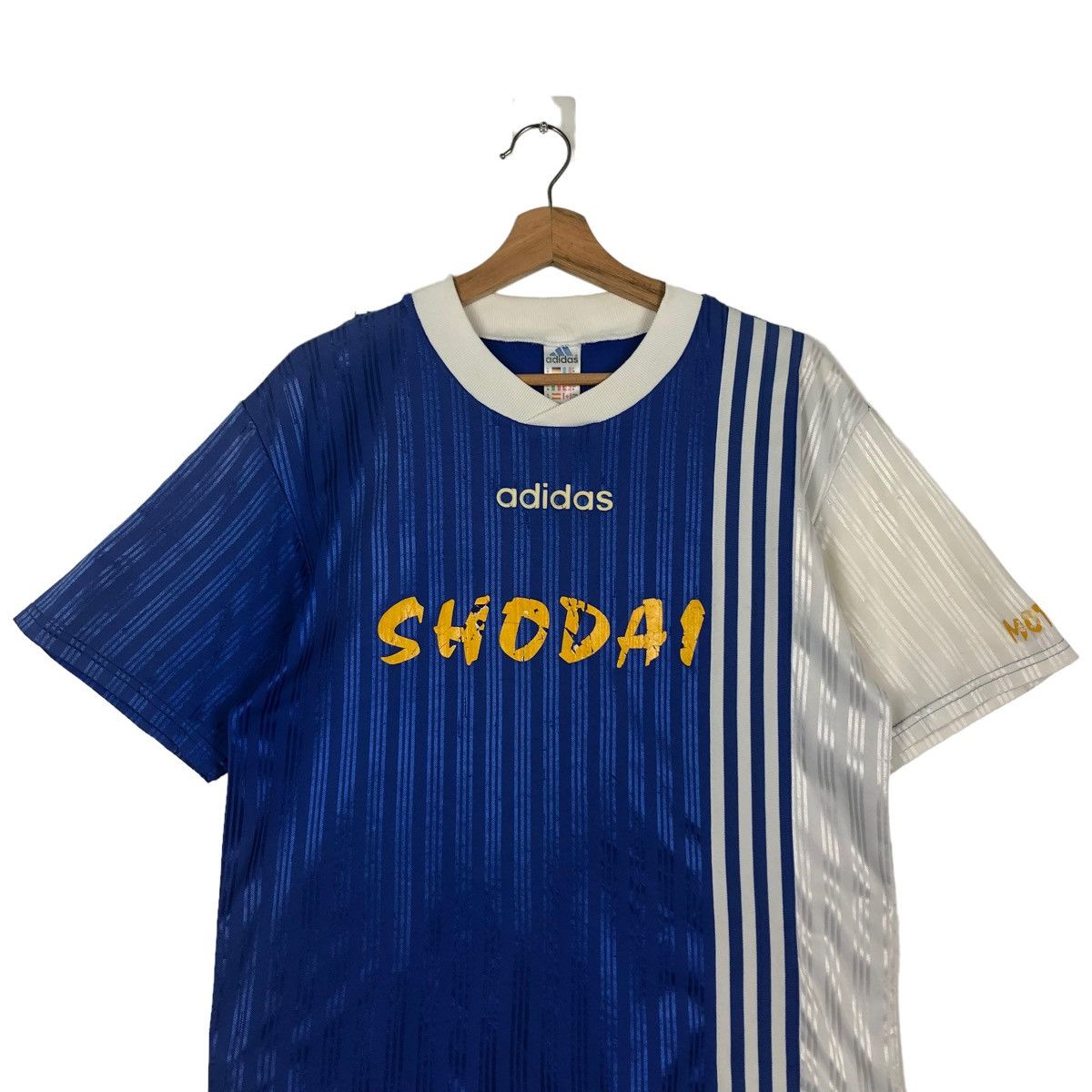 Adidas 🔥Vintage Adidas Made in England Jersey Shodai Team Soccer Size US M / EU 48-50 / 2 - 2 Thumbnail