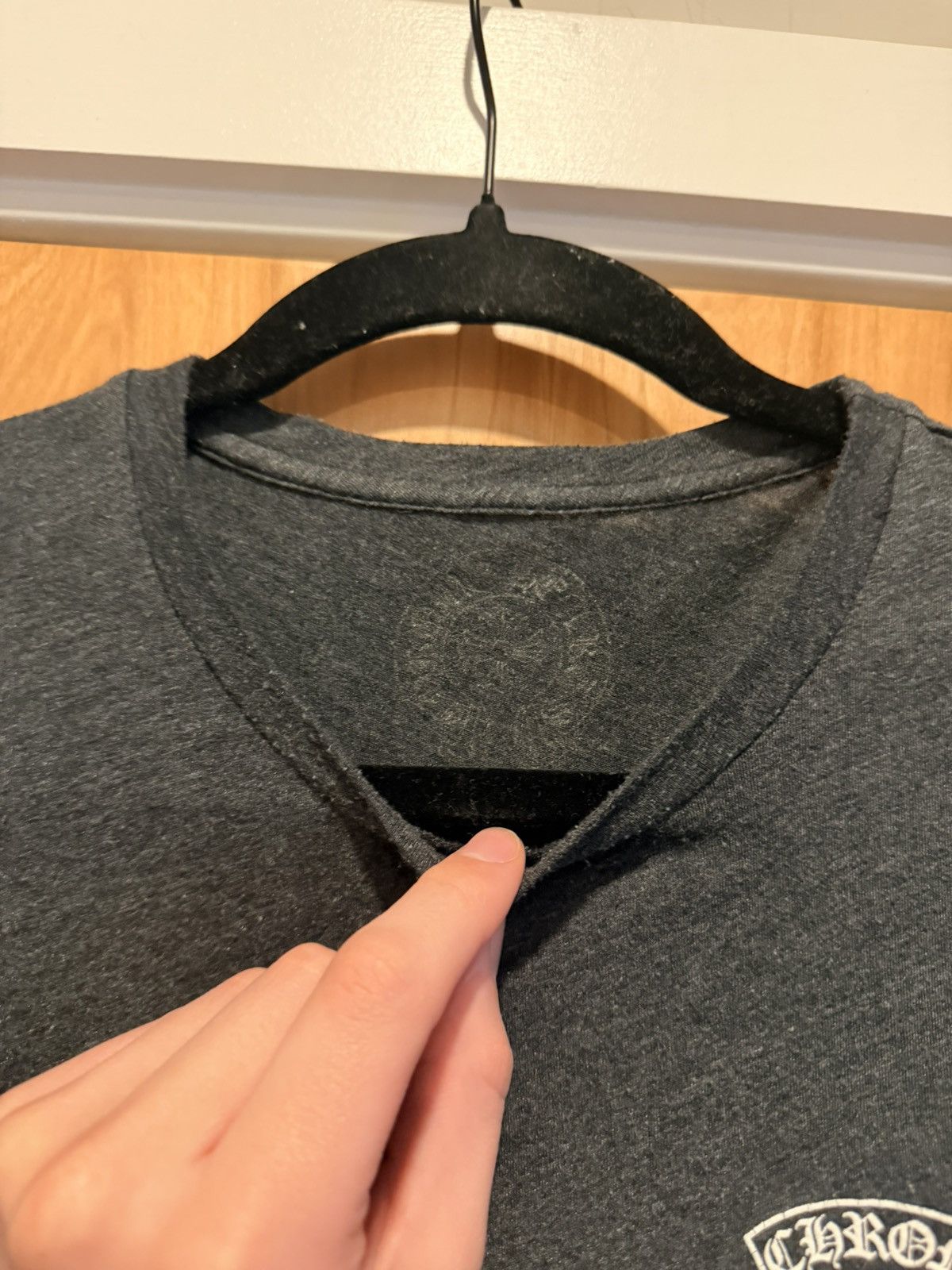 Chrome Hearts Chrome Hearts Dark Heather Grey T Bar Soft T Shirt Medium Size US M / EU 48-50 / 2 - 5 Thumbnail