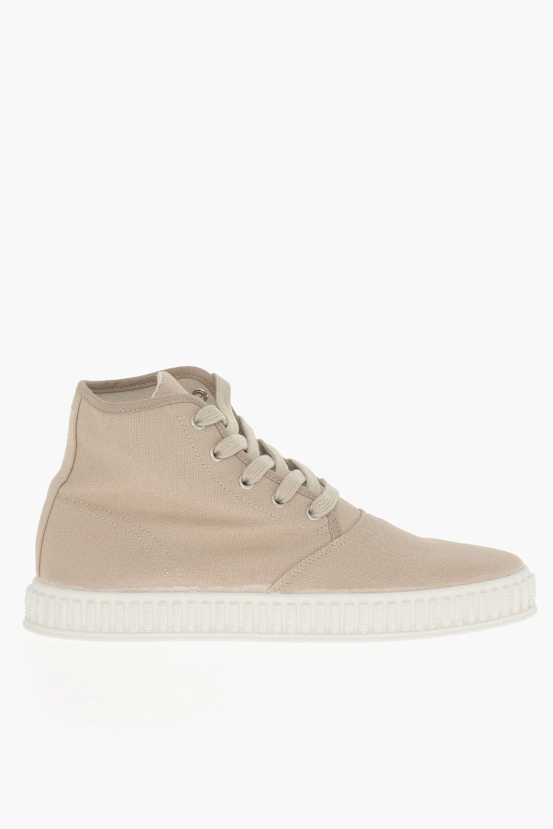 Maison Margiela og1mm0326 Hi-Top Canvas Sneakers in Beige Size US 7 / EU 40 - 1 Thumbnail