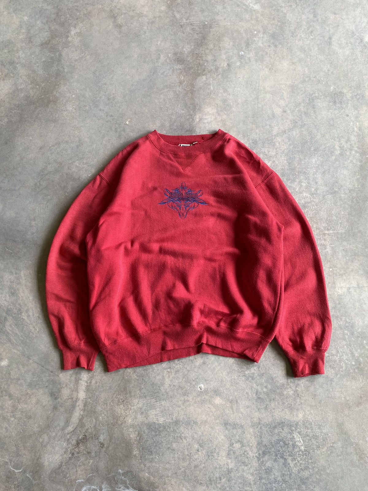 Japanese Brand × Vintage Sick☠️ Killer Bomb Surf Y2K Sweatshirt Crewneck 90s Size US M / EU 48-50 / 2 - 3 Thumbnail