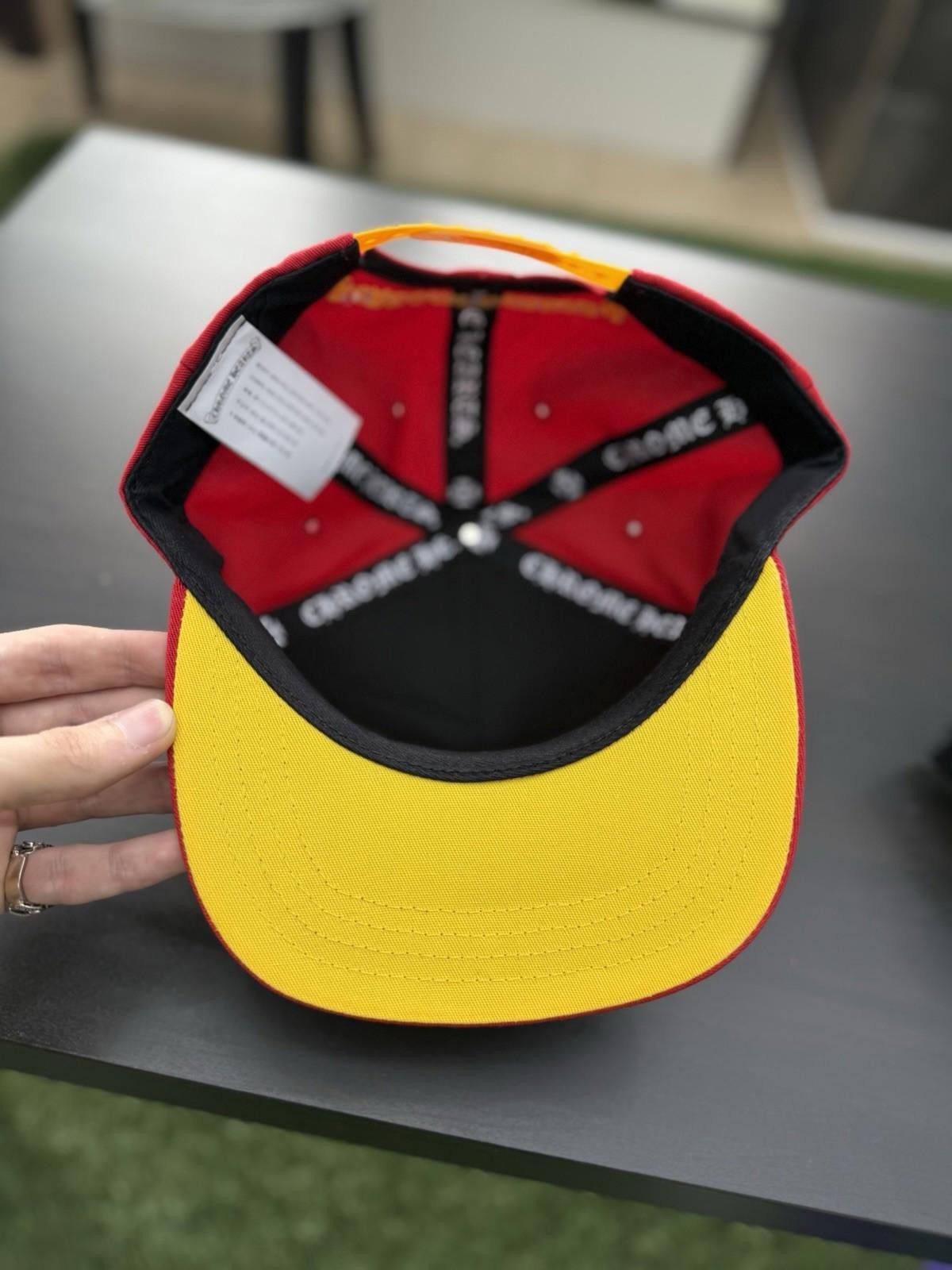 Chrome Hearts Chrome Hearts Yellow Logo Red SnapBack 100% Authentic Hat Size ONE SIZE - 11 Thumbnail