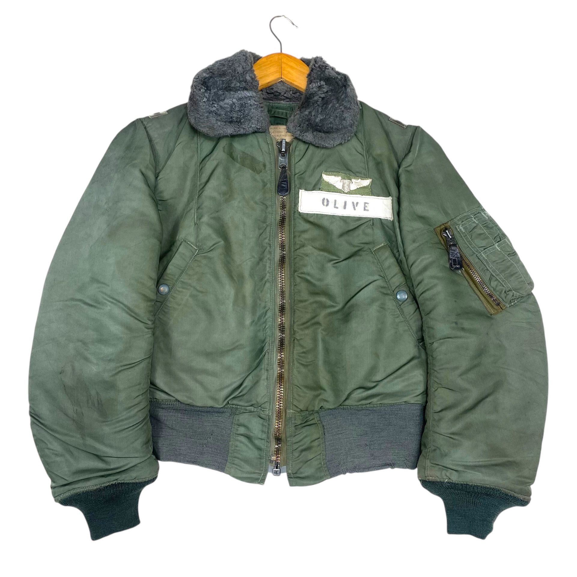 Vintage 💥50s B17-B USAF MILITARY FLIGHT RIOT BOMBER JACKET Size S / US 4 / IT 40 - 1 Thumbnail