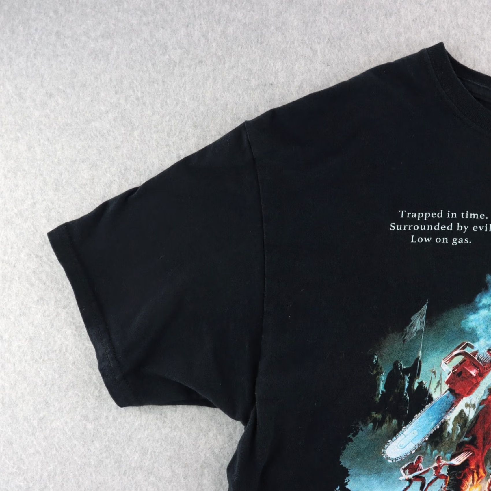 Fruit Of The Loom Army Of Darkness Ash Tshirt Adult Medium Black Crew Neck Size US M / EU 48-50 / 2 - 5 Thumbnail