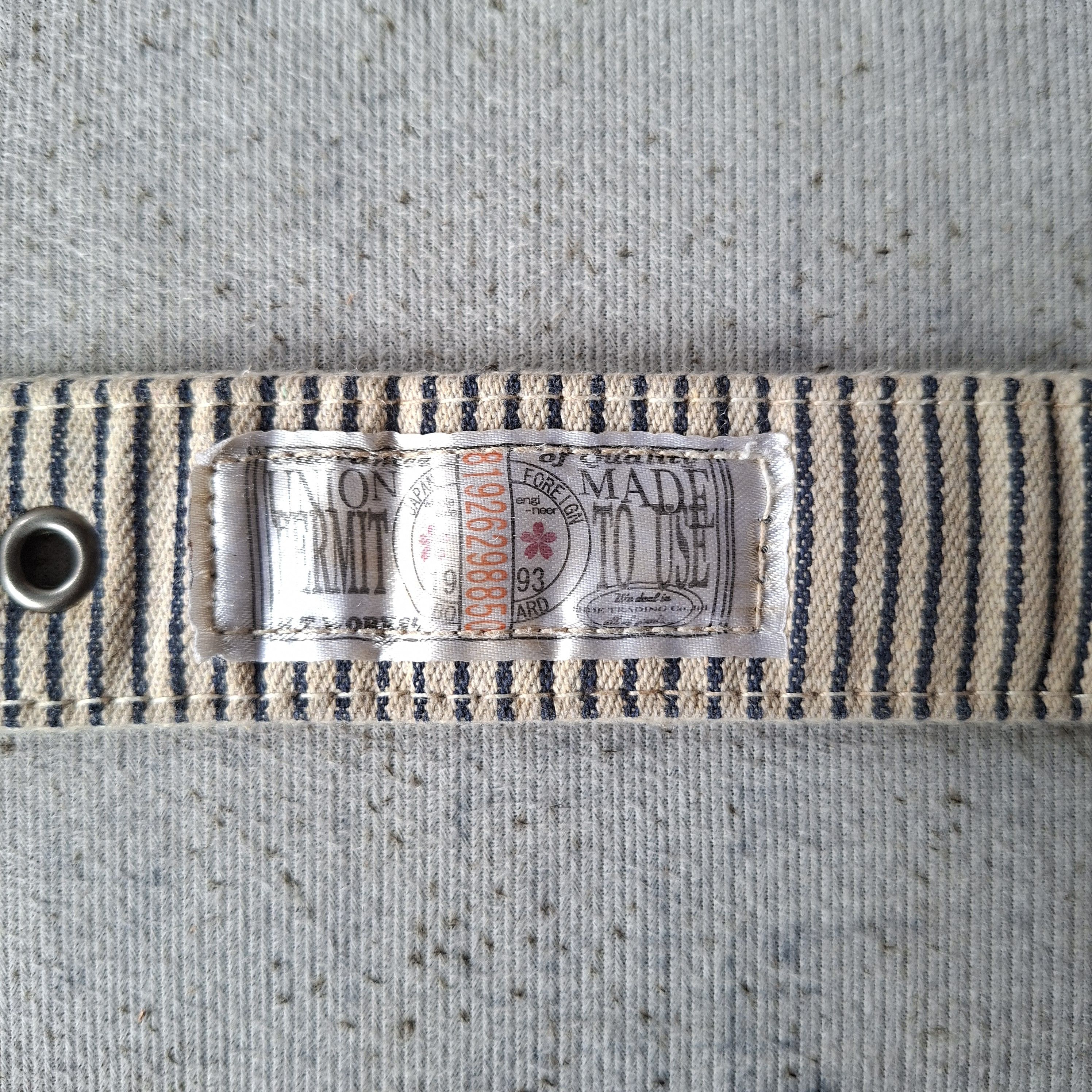 Porter 💥 HT.works union made stripes hole ring canvas belt Size ONE SIZE - 7 Thumbnail