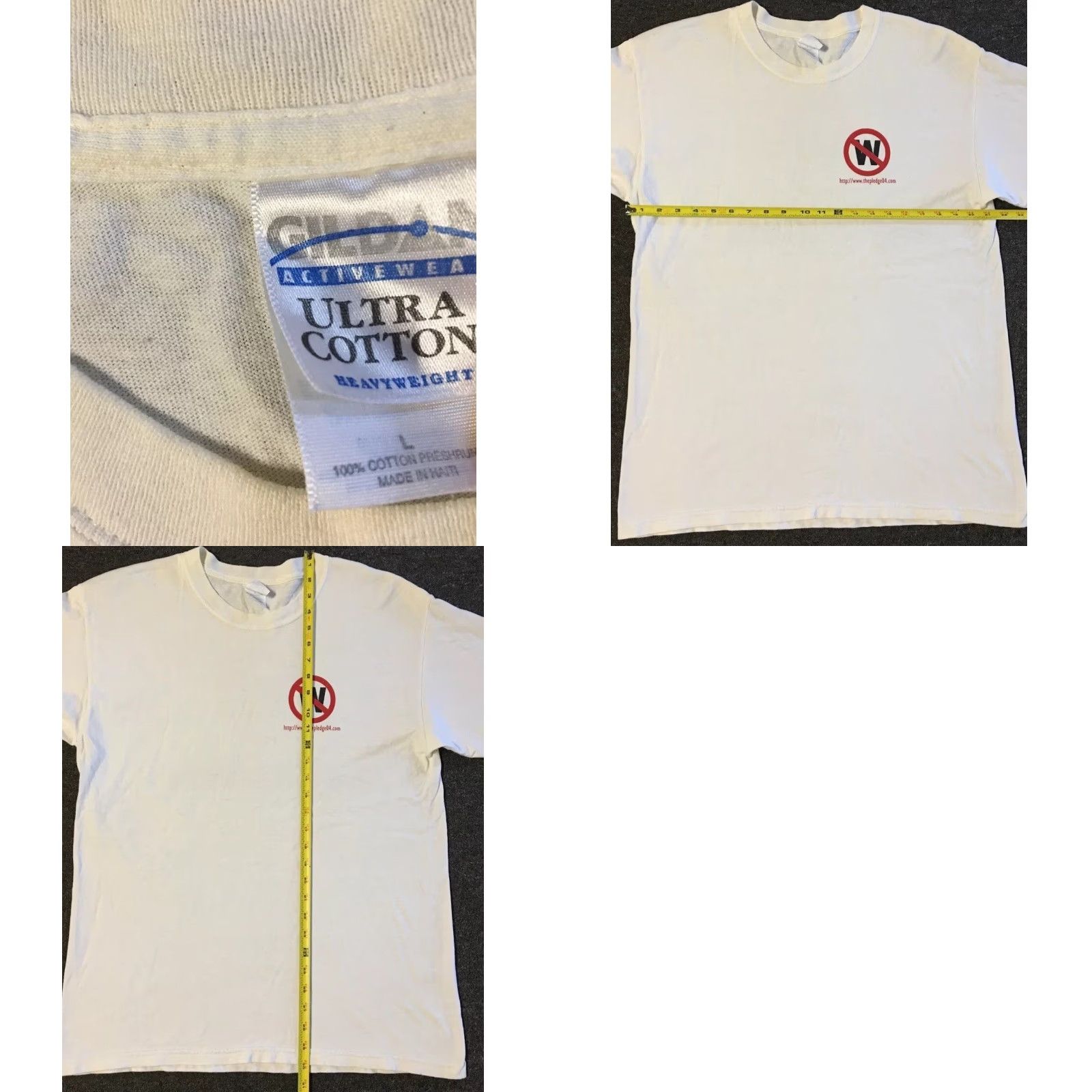 Vintage VINTAGE Im Not Voting George Bush Faded Shirt L Politics Funny Joke Government Y2K Shirt Men Large White Nike Size US L / EU 52-54 / 3 - 10 Thumbnail