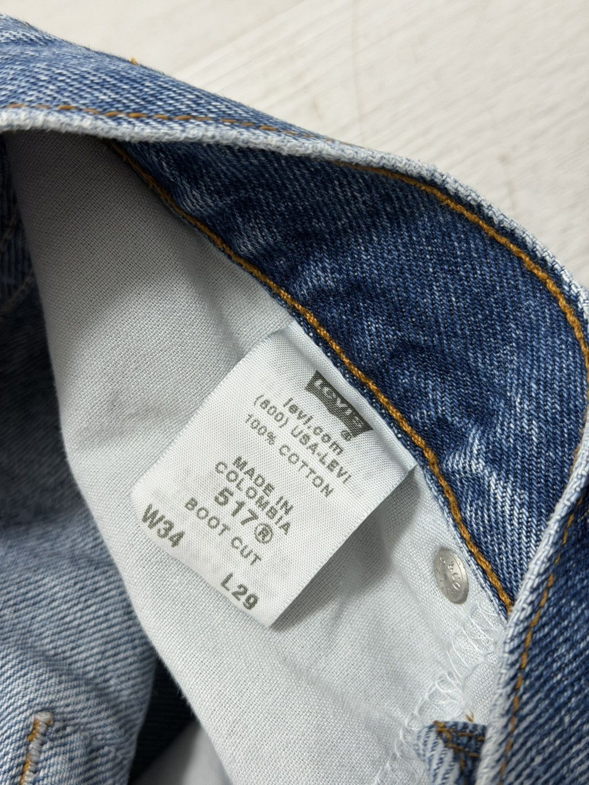 Levi's Vintage Levi's 517 Boot Cut Jeans 34x29 Size US 34 / EU 50 - 6 Thumbnail