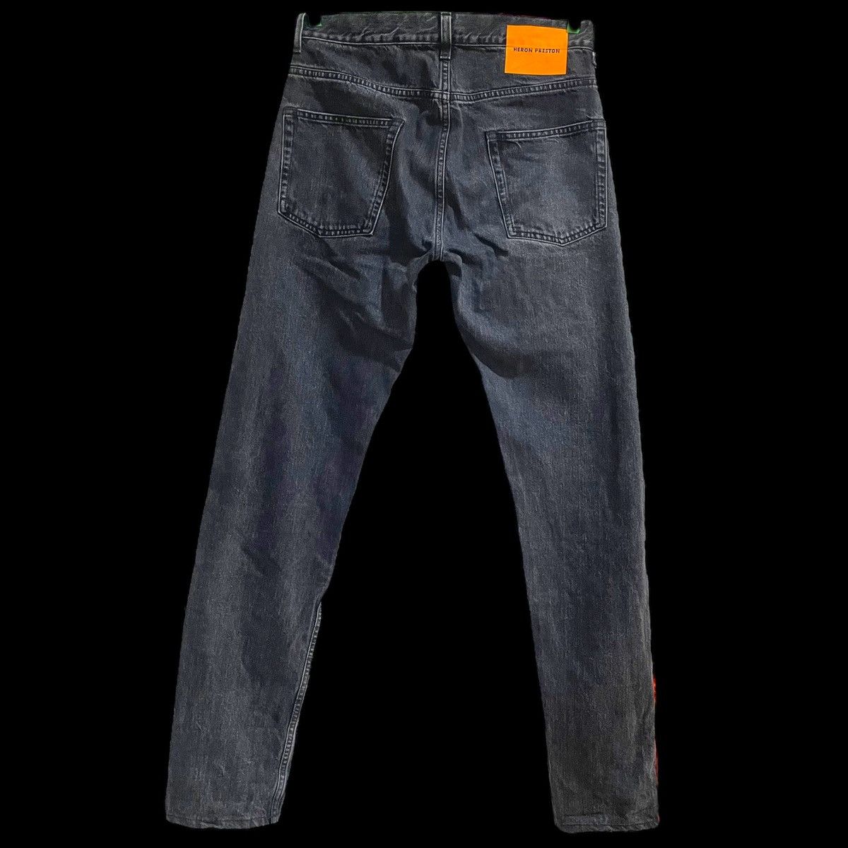 Heron Preston Laced Hem - Denim Jeans - HMYA001S18639051 Size US 32 / EU 48 - 9 Thumbnail