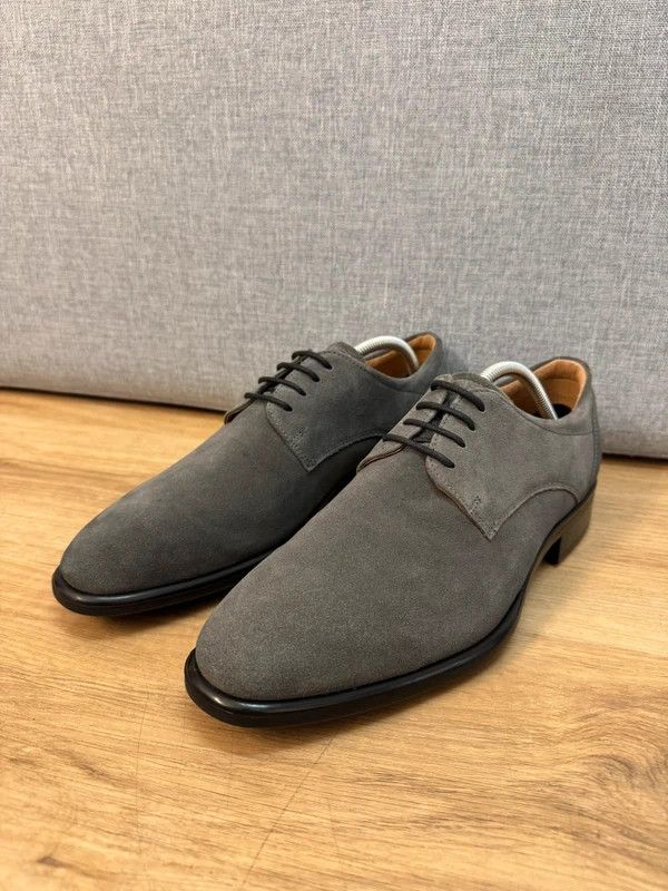 Ecco ECCO Citytray Derby Suede Grey Lace Ups 42 like new Size US 9 / EU 42 - 6 Thumbnail