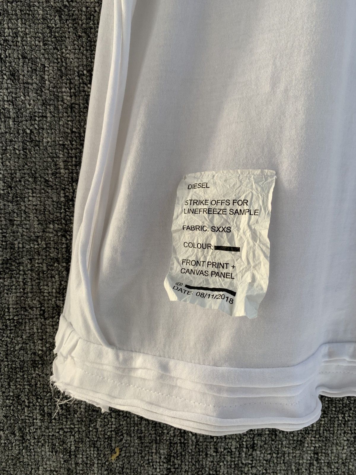 Diesel Diesel Distressed Duct Tape Art White Tshirt Size US S / EU 44-46 / 1 - 11 Thumbnail