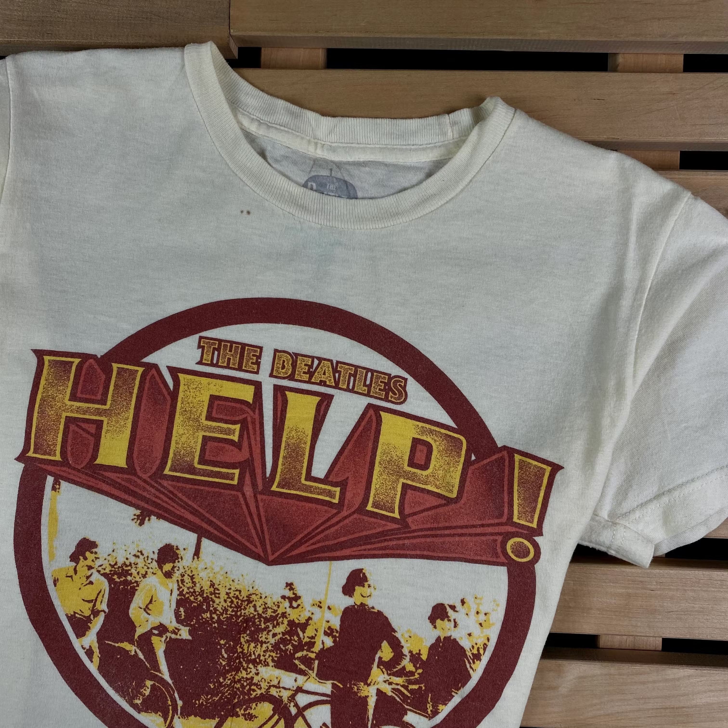 Band Tees × Vintage Mens Vintage T Shirt The Beatles Help Size S Size US S / EU 44-46 / 1 - 2 Thumbnail