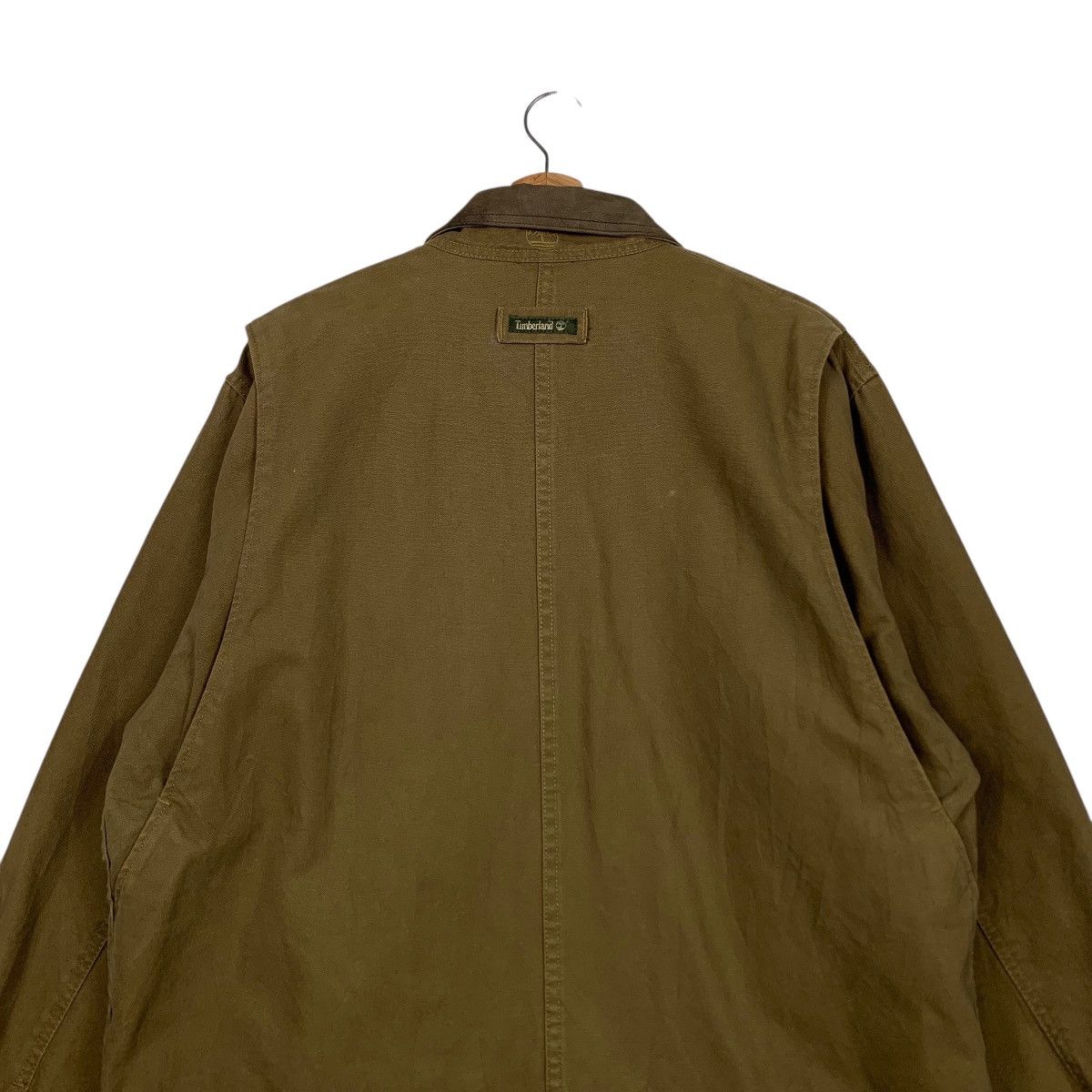 Timberland ☀️Vintage Timberland leather collar button jacket Size US M / EU 48-50 / 2 - 9 Thumbnail