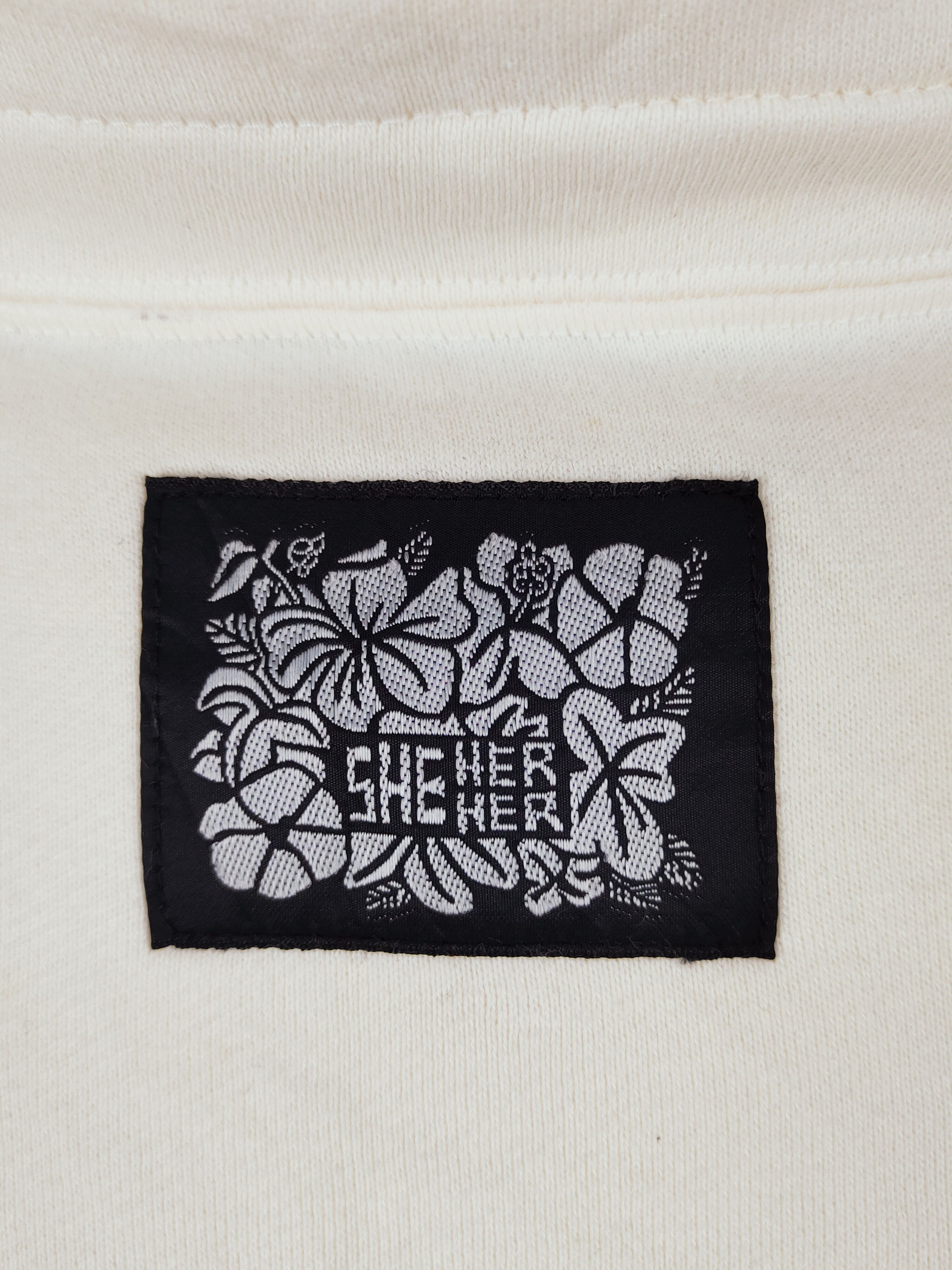 Japanese Brand × Vintage She Her Her japan Cream Sweatshirts #W1166 Size L / US 10 / IT 46 - 9 Thumbnail