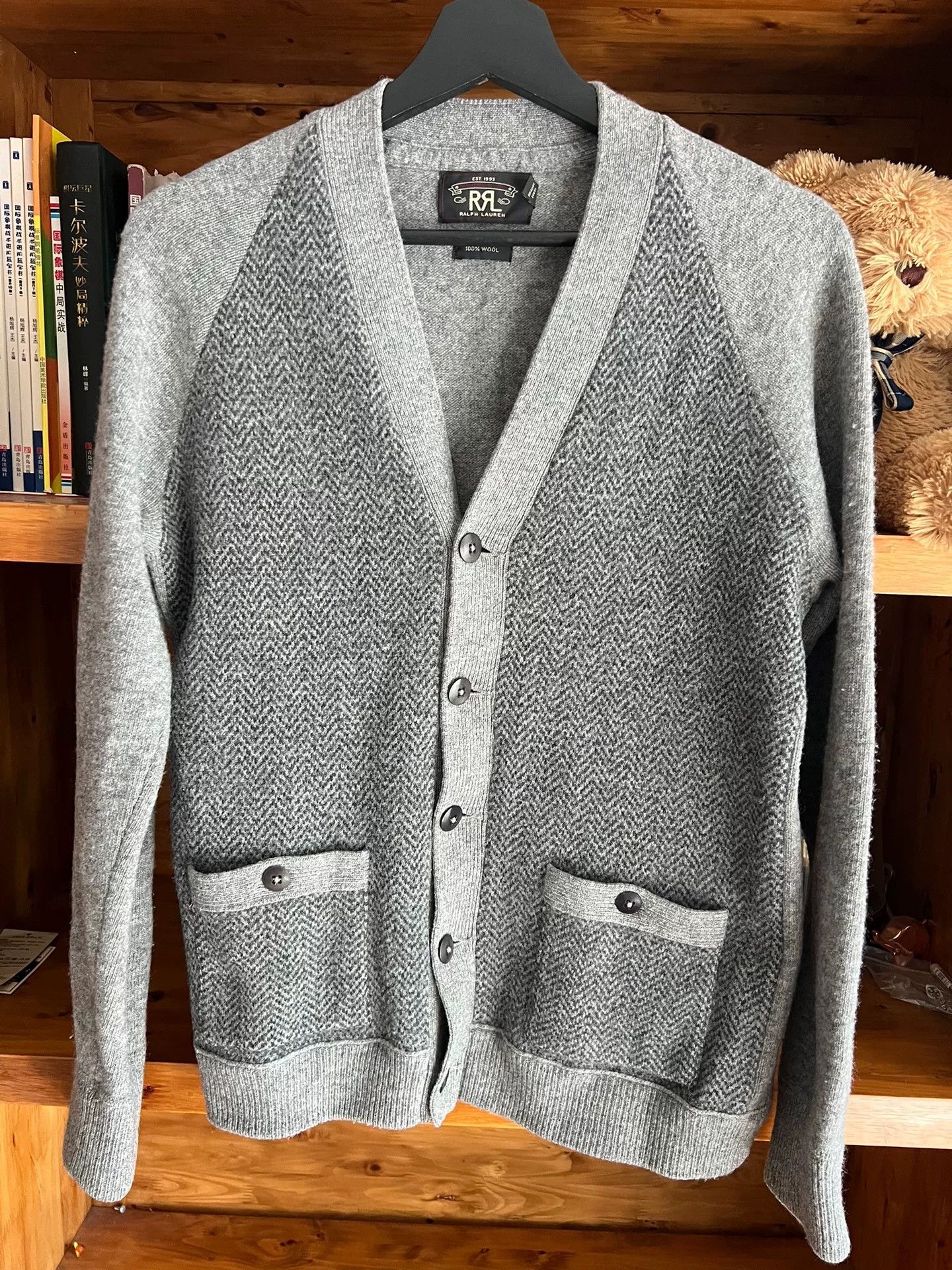 RRL Double RL Wool Cardigan