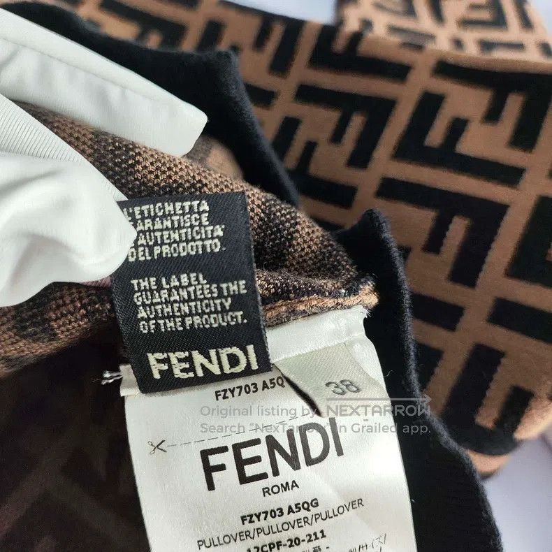 Fendi Fendi Knit sweater, monogrammed color Size XS / US 0-2 / IT 36-38 - 5 Thumbnail