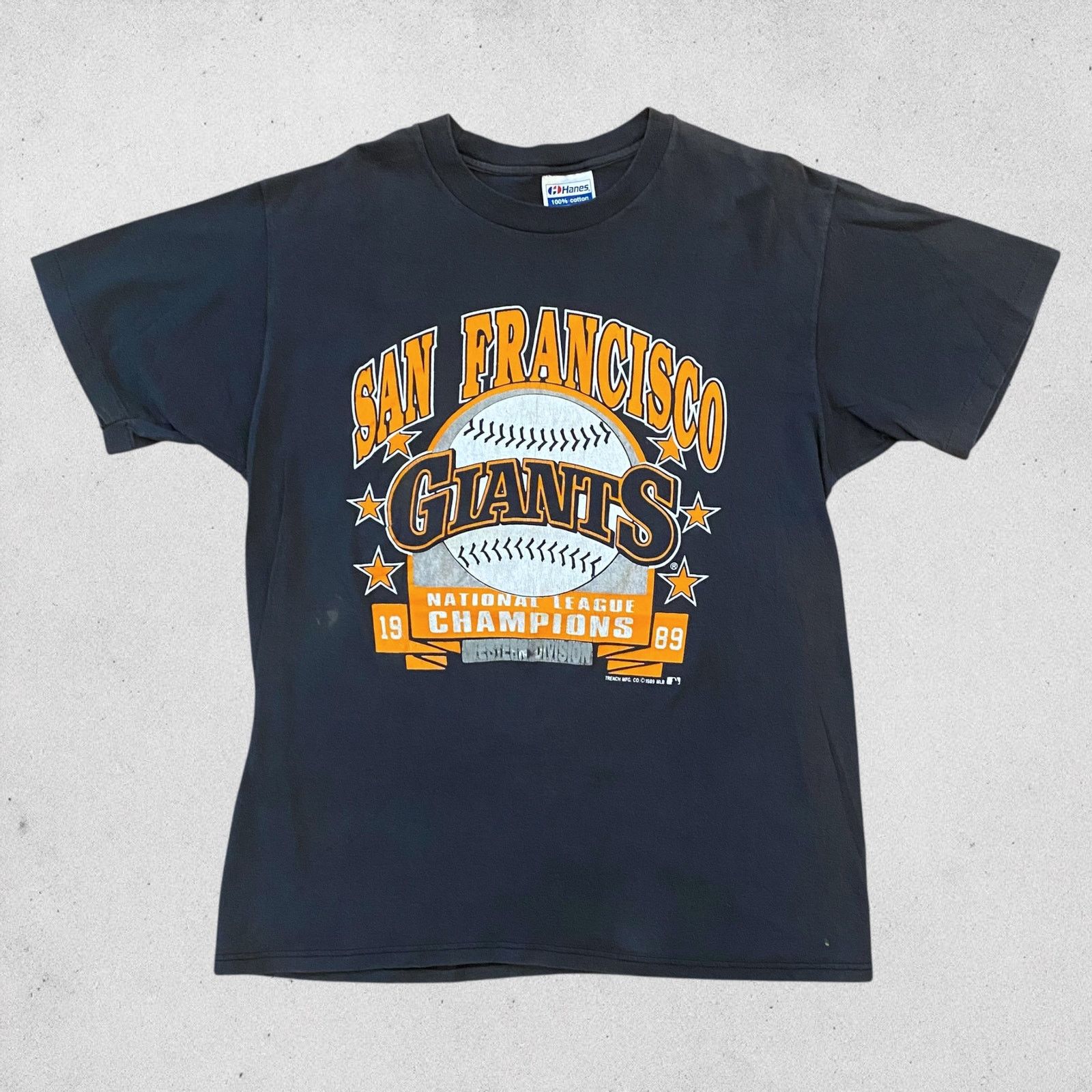 Hanes × MLB Vintage San Francisco Giants National League Champs T Shirt Size US L / EU 52-54 / 3 - 1 Thumbnail