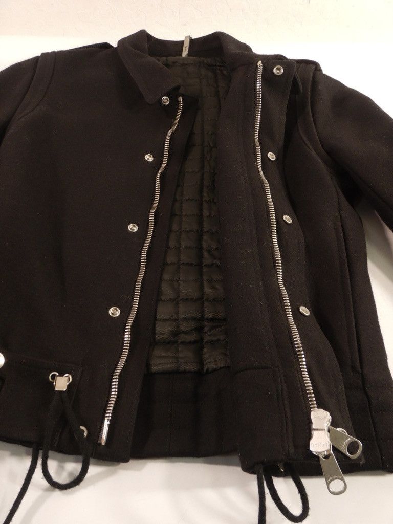 Dior × Kris Van Assche Dior Homme AW08 Black Wool Military Jacket Size US S / EU 44-46 / 1 - 14 Thumbnail