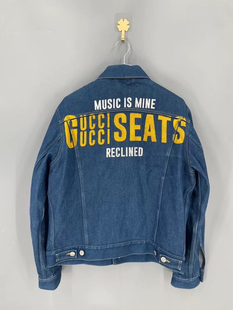 Gucci Gucci Labeled lapel single-breasted denim jacket 2502-Nexta Size US S / EU 44-46 / 1 - 2 Thumbnail
