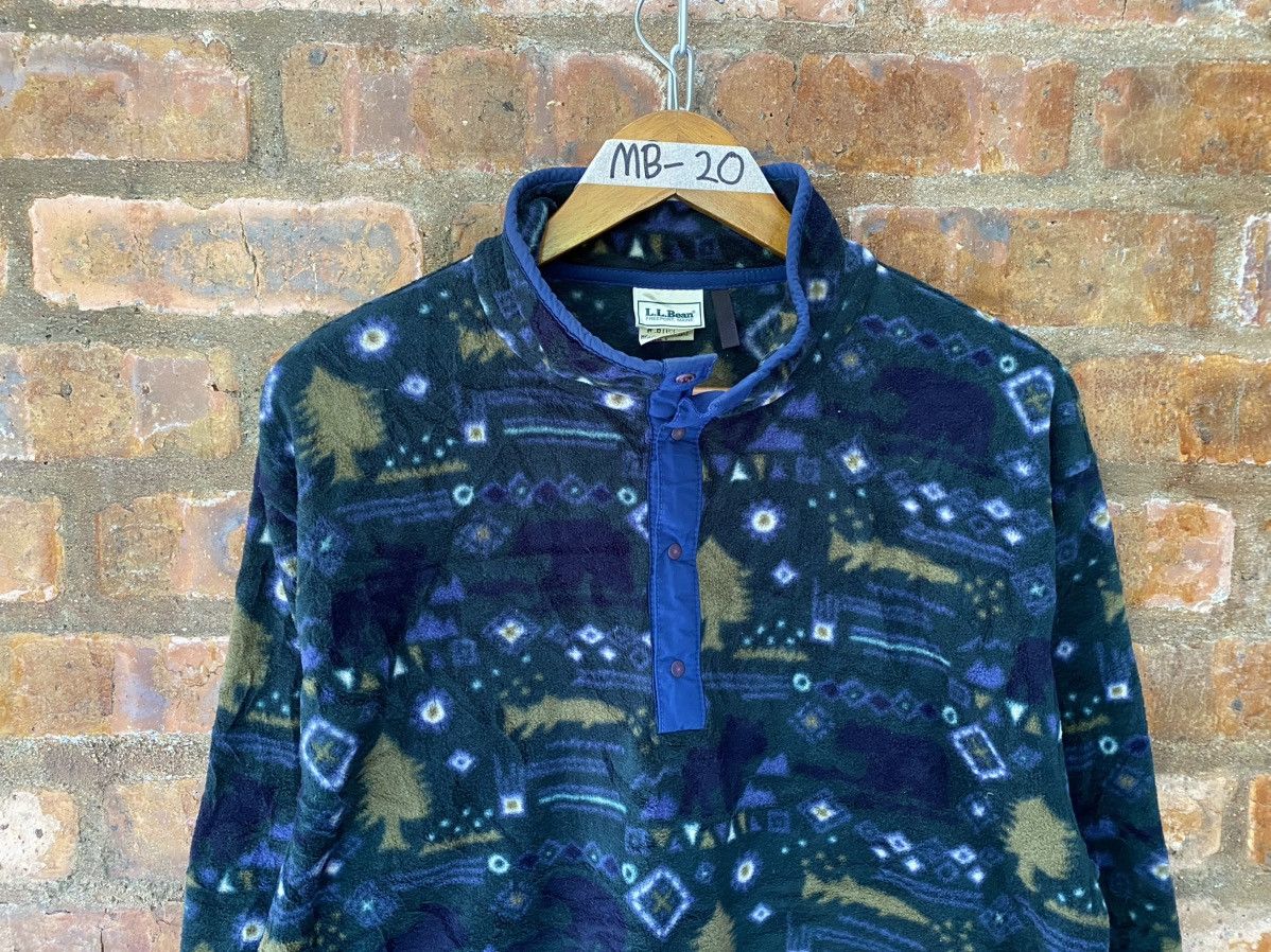 L.L. Bean 1990s LL Bean Fleece native print Size US M / EU 48-50 / 2 - 3 Thumbnail