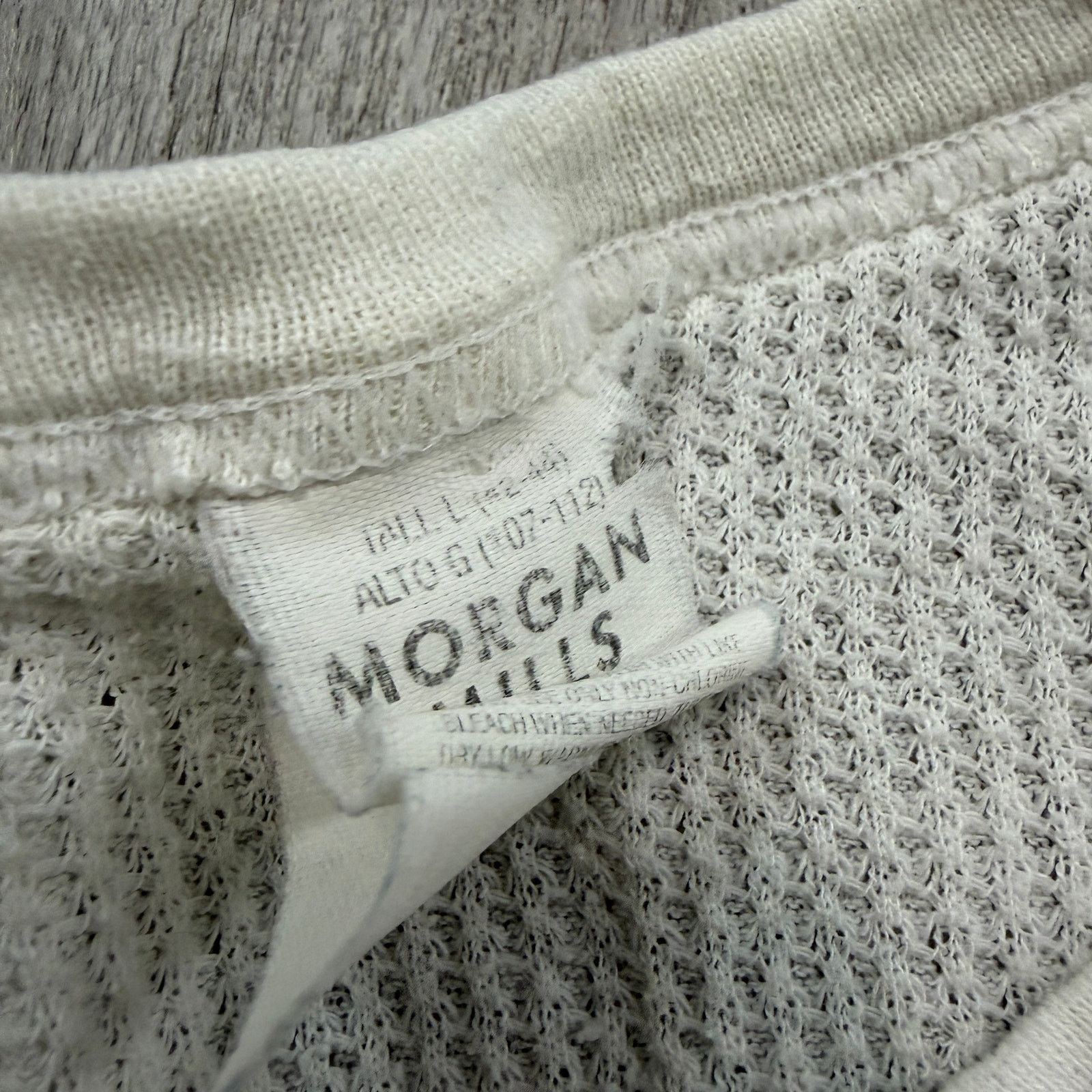 Vintage Vintage Morgan Mills Thermal Shirt Large Tall Waffle Knit Size US L / EU 52-54 / 3 - 7 Thumbnail