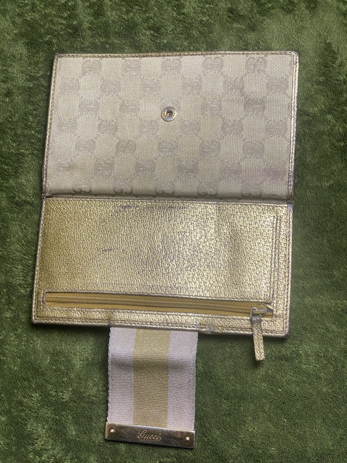 Gucci GUCCI GG canvas x leather long wallet Size ONE SIZE - 10 Thumbnail