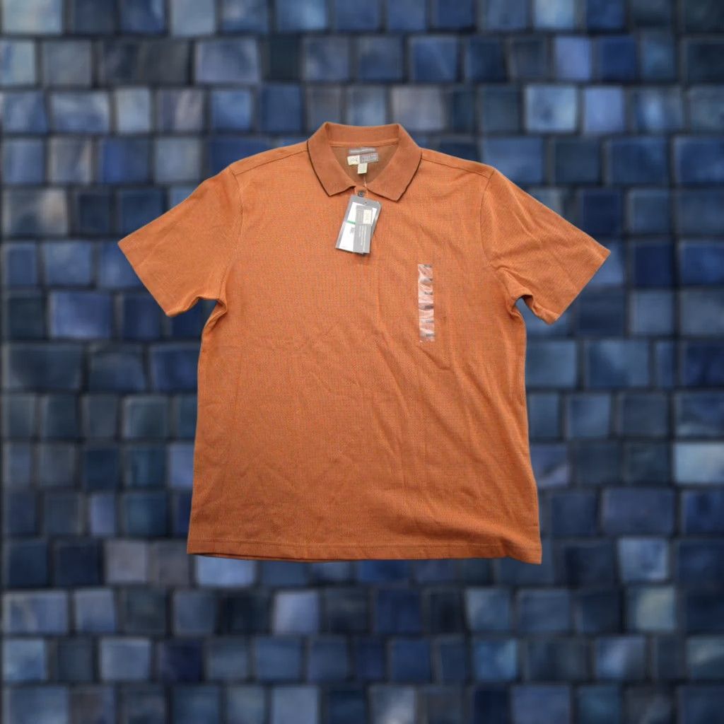 Joseph Abboud Joseph Abboud Polo Shirt Men's Orange Knit Short Sleeve Size L Golf Casual Logo Classic Casual Polo Size US L / EU 52-54 / 3 - 1 Thumbnail