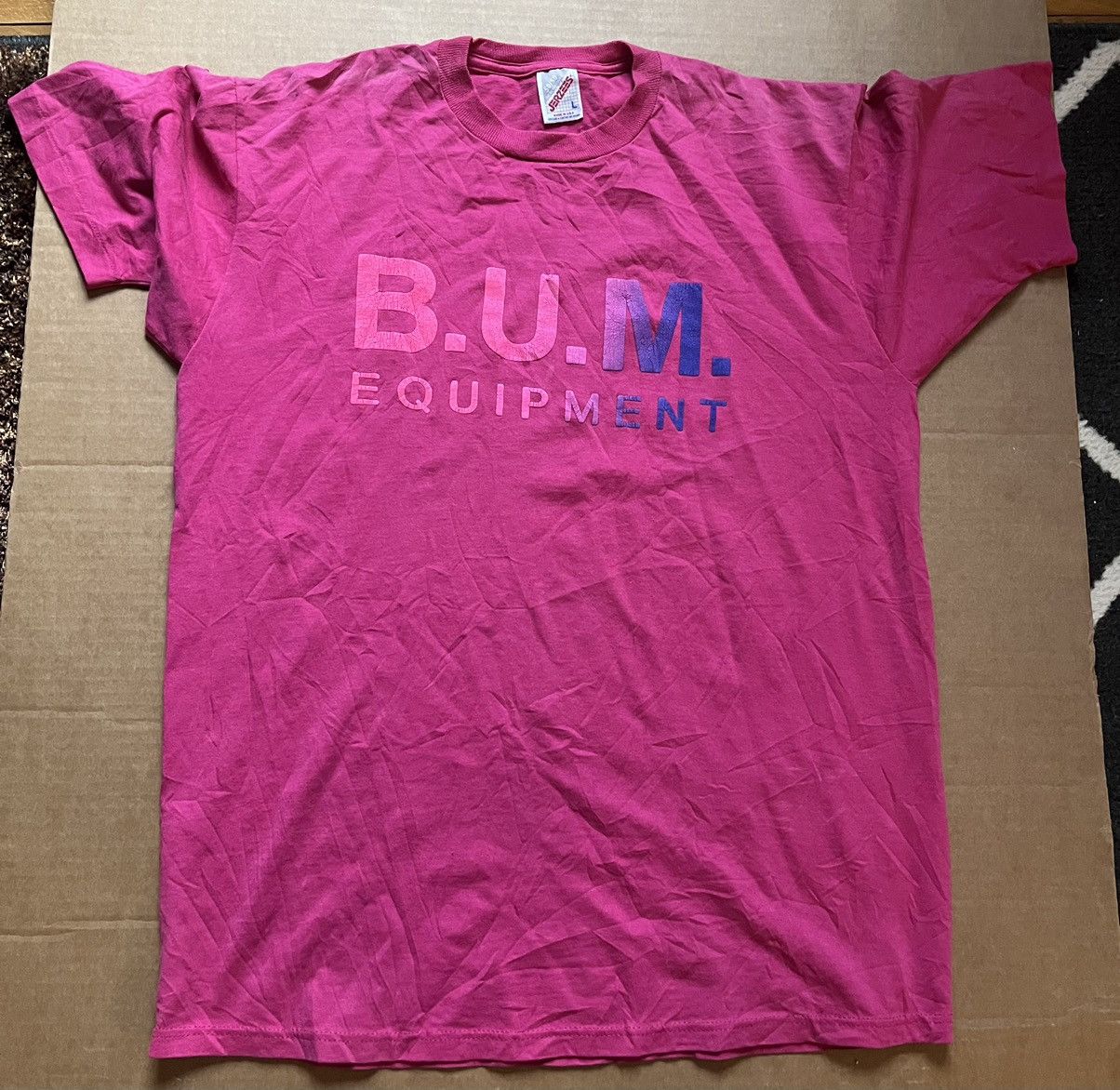 B.U.M Equipment × Vintage Vintage Pink Bum Equipment Shirt Size US L / EU 52-54 / 3 - 1 Thumbnail