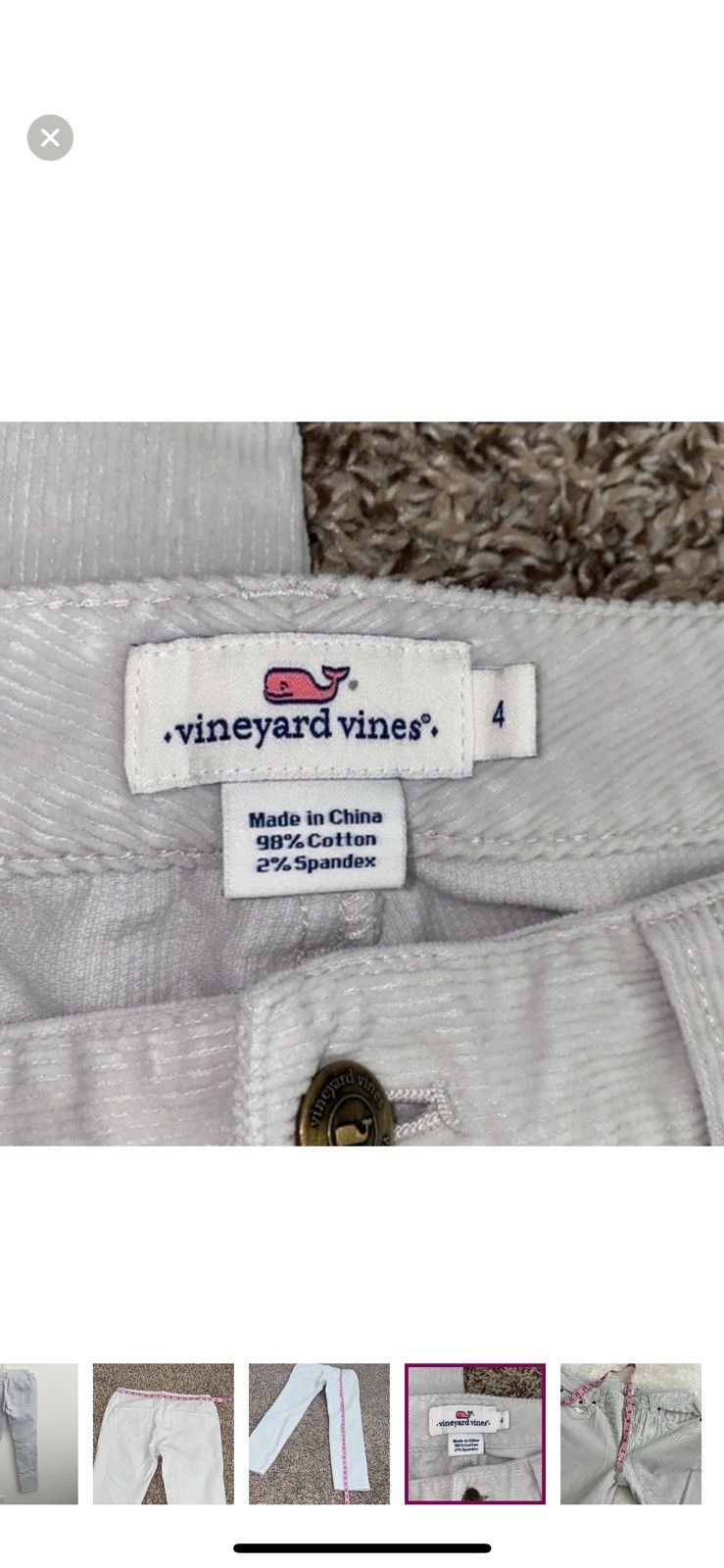 Vineyard Vines Vineyard vines corduroy skinny jeans size 4 Size 27" / US 4 / IT 40 - 6 Thumbnail