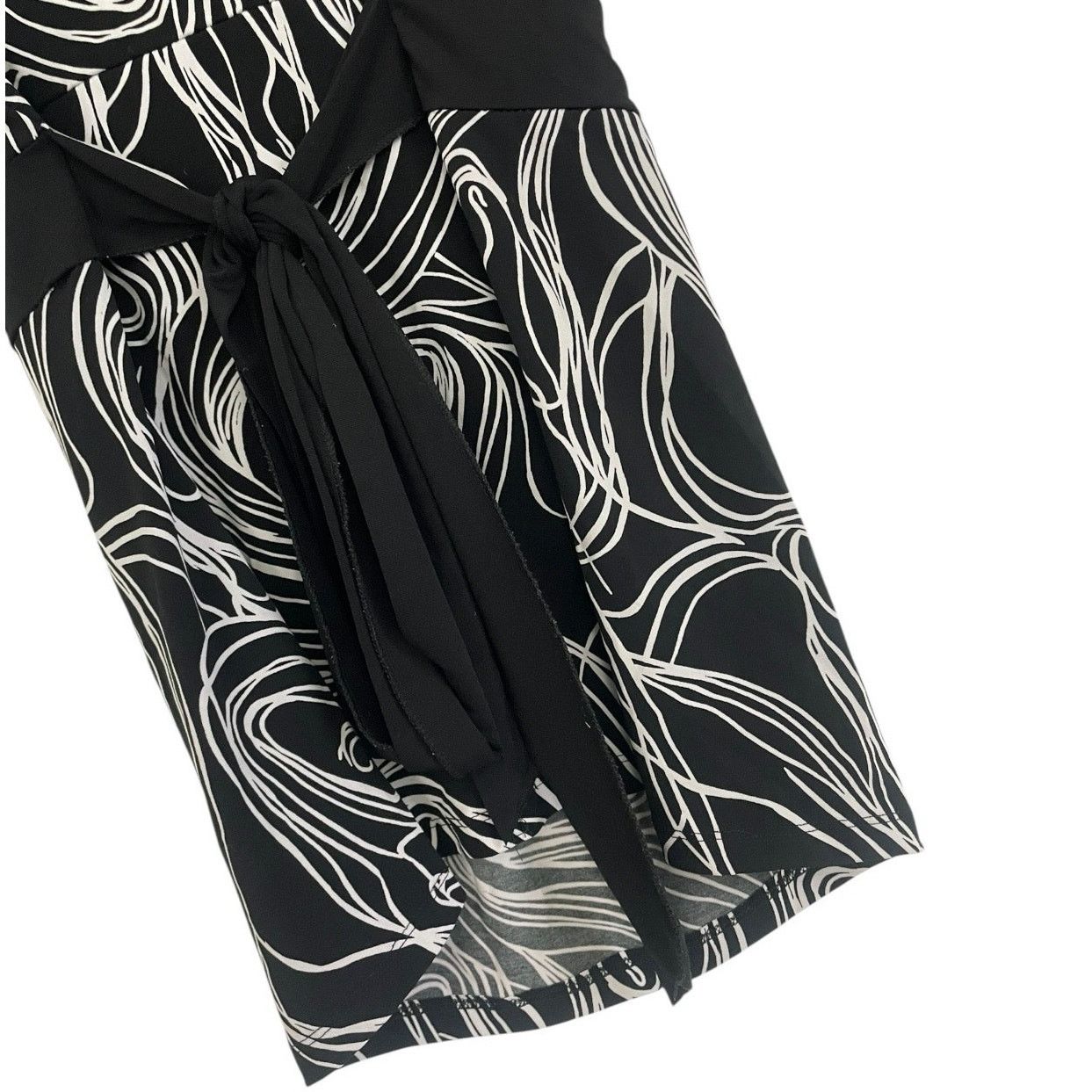 Vintage Julie's Closet Vtg Black & White Funky Tie Back Blouse Size M / US 6-8 / IT 42-44 - 7 Thumbnail