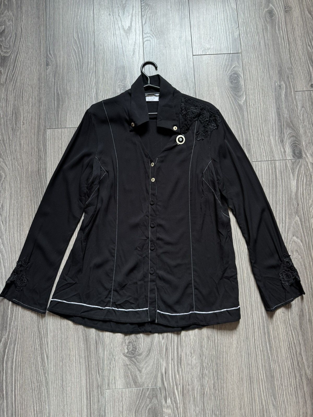 Elisa Cavaletti Elisa Cavaletti Black button-up shirt Size L / US 10 / IT 46 - 1 Thumbnail