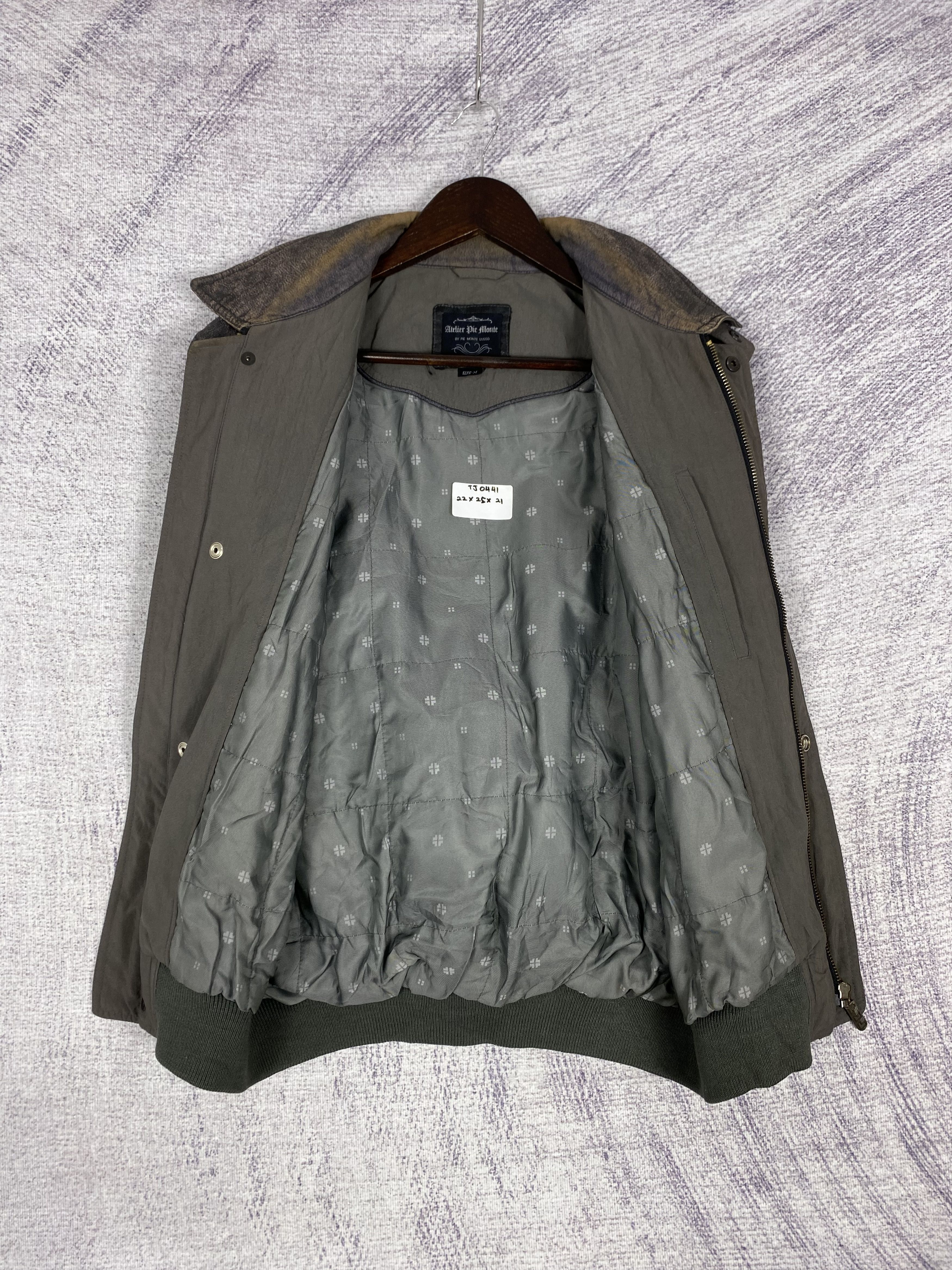 Japanese Brand Vintage Atelier Die Monte Zip Up Bomber Jacket Size US M / EU 48-50 / 2 - 7 Thumbnail