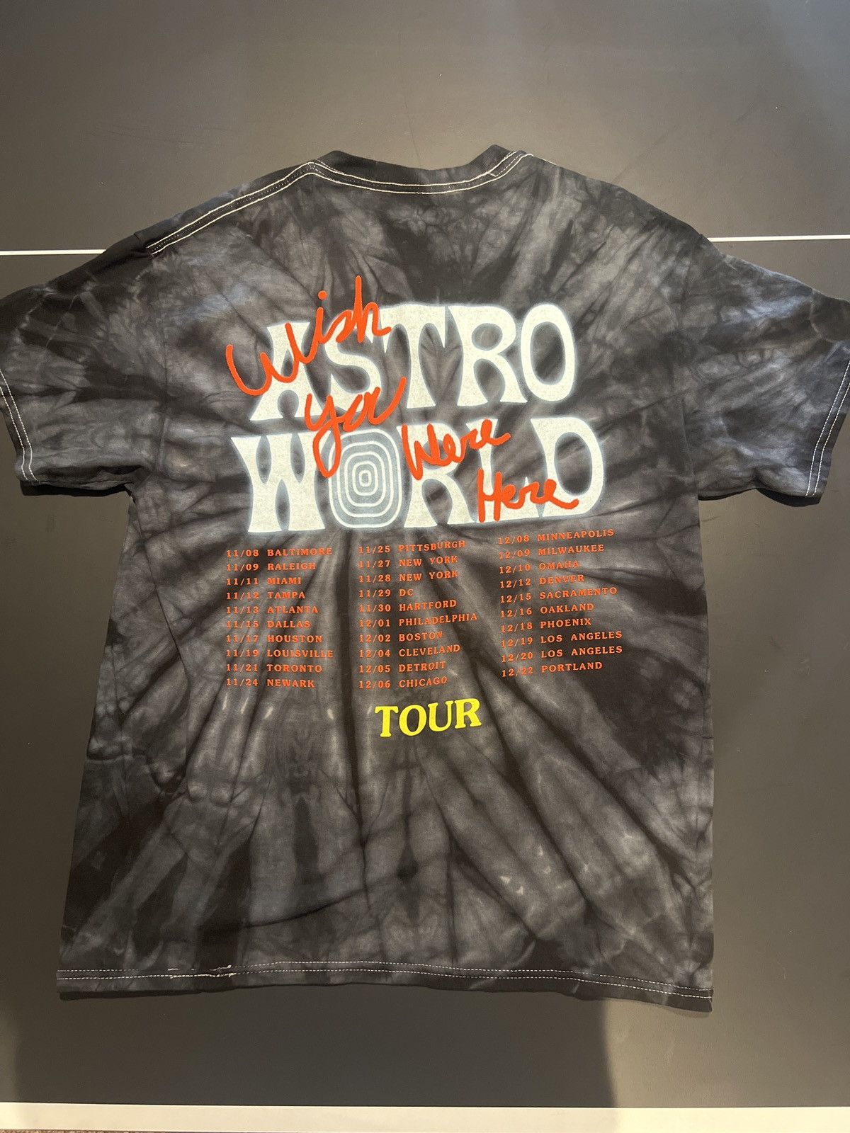 Travis Scott Cactus outlet Jack No Bystanders Astroworld Hip Hop Tour Merch Tie Dye Tee