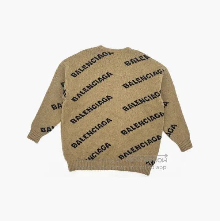 Balenciaga Balenciaga Logo Knit Sweater in Beige. Size US XS / EU 42 / 0 - 1 Thumbnail