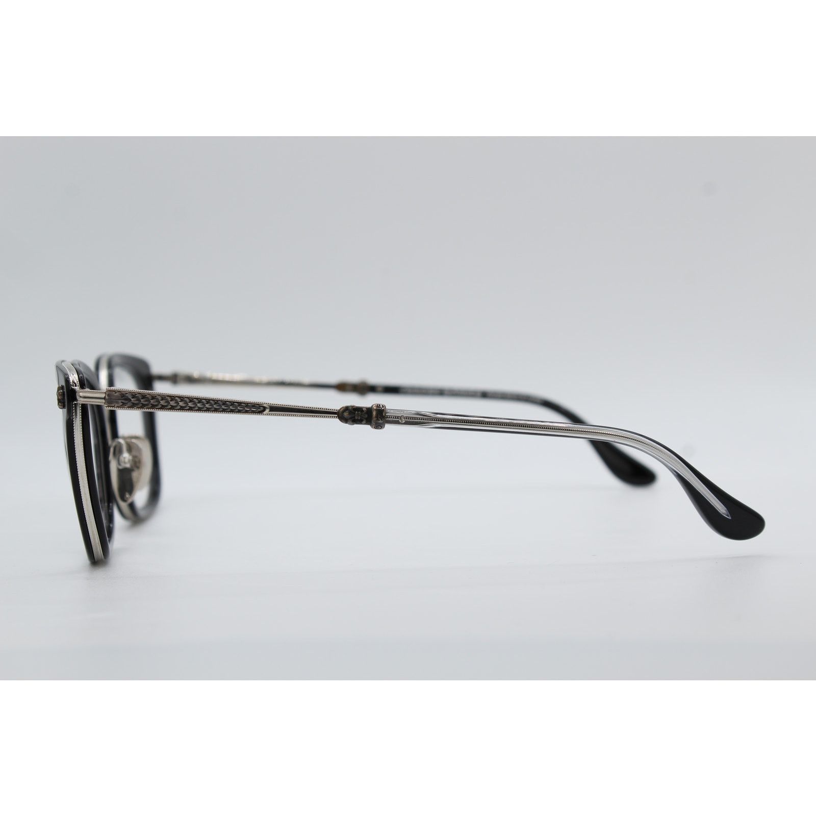 Chrome Hearts Chrome Hearts STRAPADICTOME BK/SS Eyeglasses Black 51-21-148 Size ONE SIZE - 4 Thumbnail