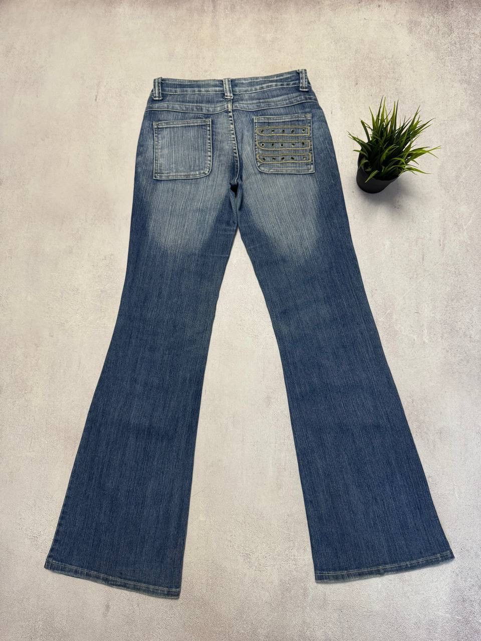 Vintage Vintage Punk Grunge Japanese Big Logo Baggy Dirty Jeans 90s Size 29" - 7 Thumbnail