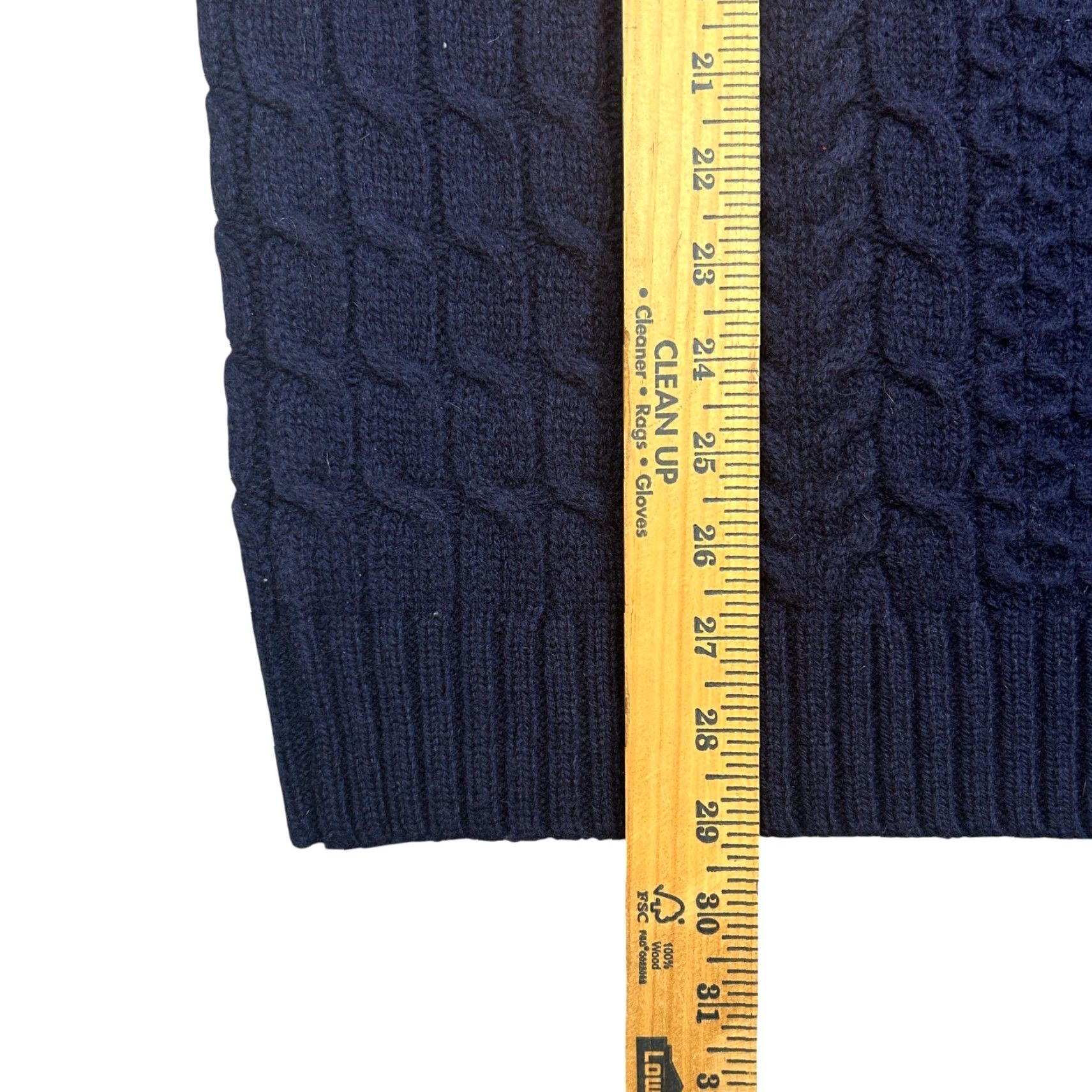 Vintage Duluth Sweater Mens LT Navy Cable-Knit Wool Long Sleeve Crew Neck Pullover Big & Tall Fall Winter Vintage No Size US L / EU 52-54 / 3 - 5 Thumbnail
