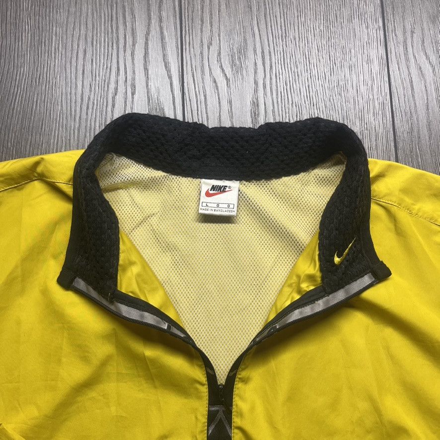 Nike × Vintage Vintage Nike 1990s 3M Quarter Zip Windbreaker Yellow Size US L / EU 52-54 / 3 - 9 Thumbnail
