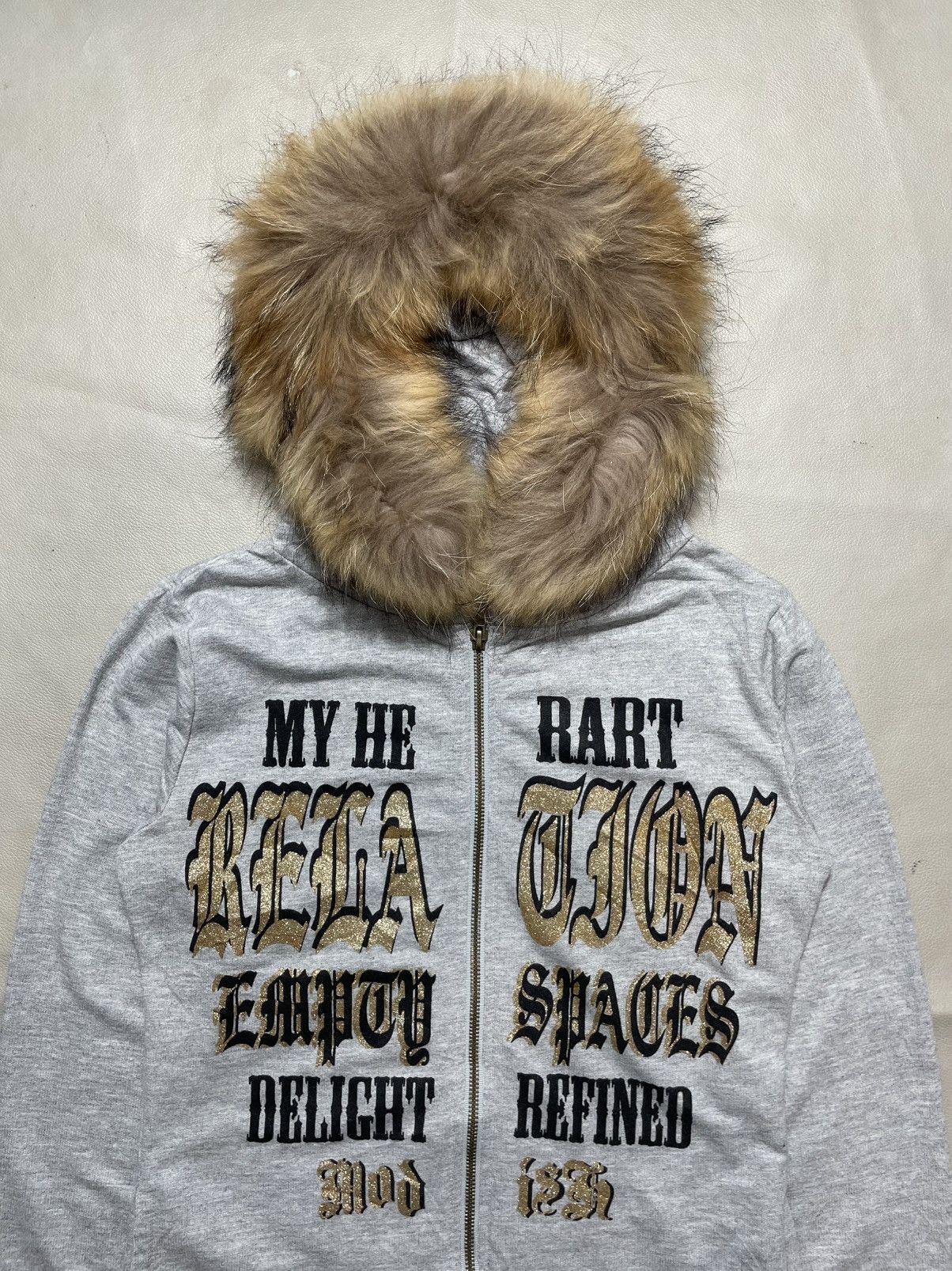 Hysteric Glamour × If Six Was Nine × Le Grande Bleu (L.G.B.) Japanese Poem Zip Fur Hoodie Lgb style Size US M / EU 48-50 / 2 - 2 Thumbnail