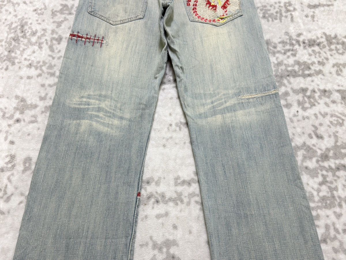 Vintage Gumu International Phoenix Embroidery Denim Y2K Straight Fit Size US 32 / EU 48 - 11 Thumbnail