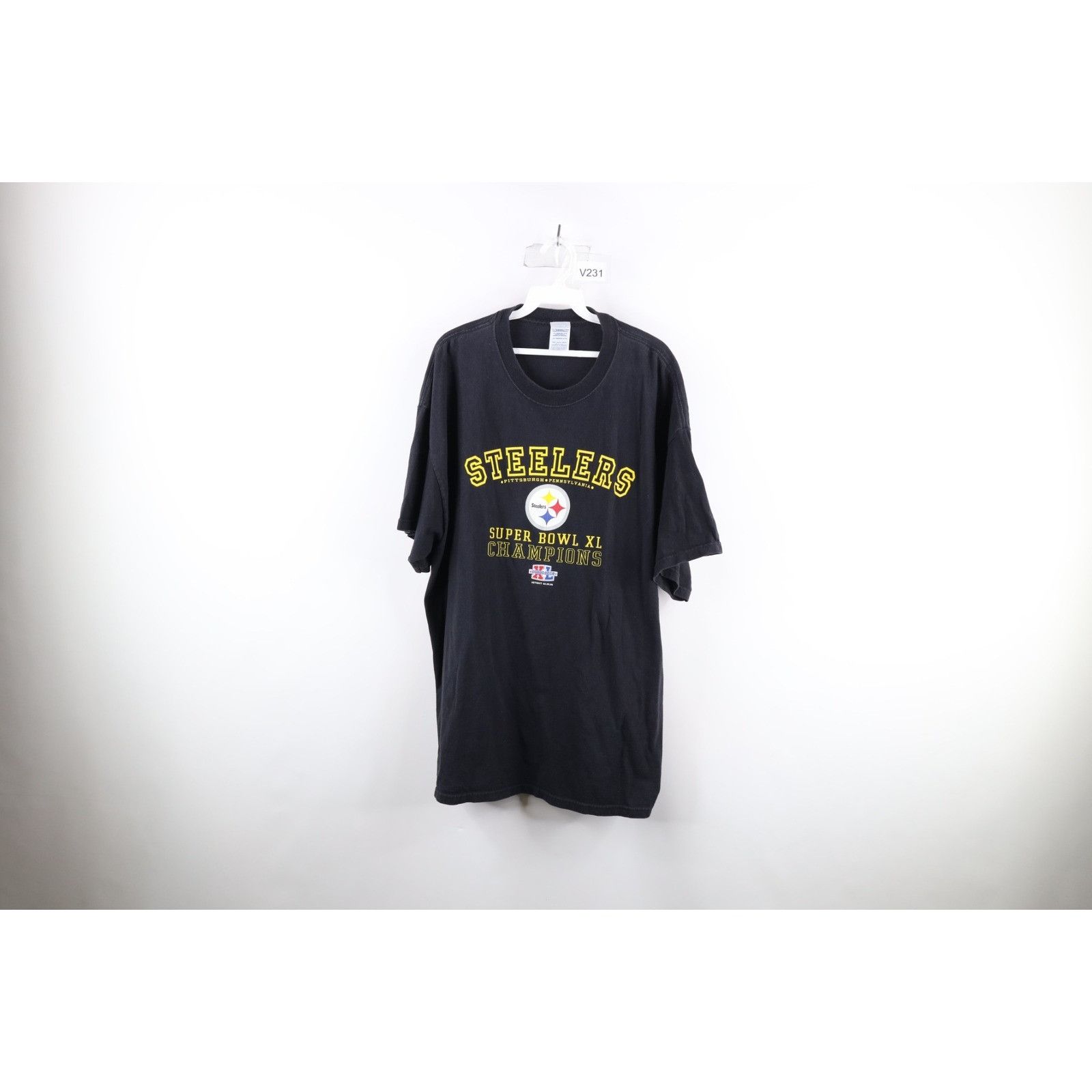 Vintage Vintage Super Bowl XL Champions Pittsburgh Steelers T-Shirt Size US XXL / EU 58 / 5 - 1 Thumbnail