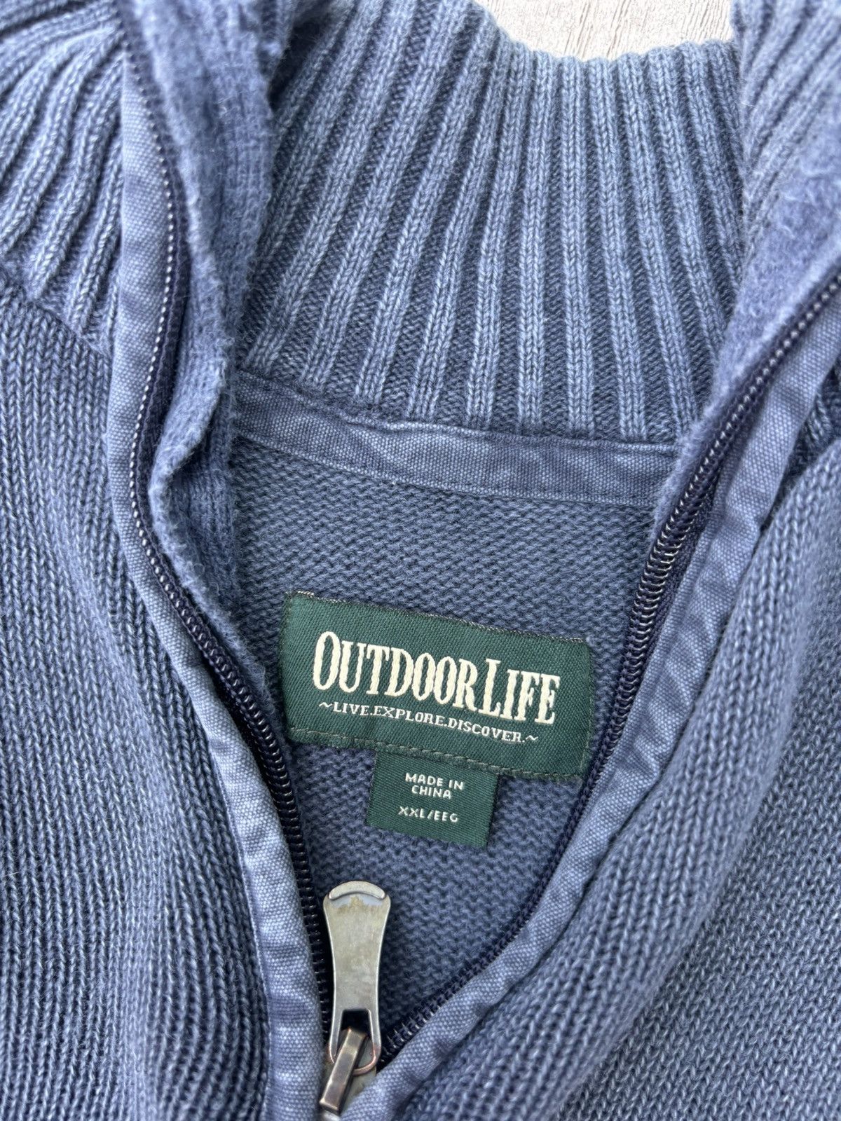 Other Navy Blue Zip Up Sweatshirt Size US L / EU 52-54 / 3 - 3 Thumbnail
