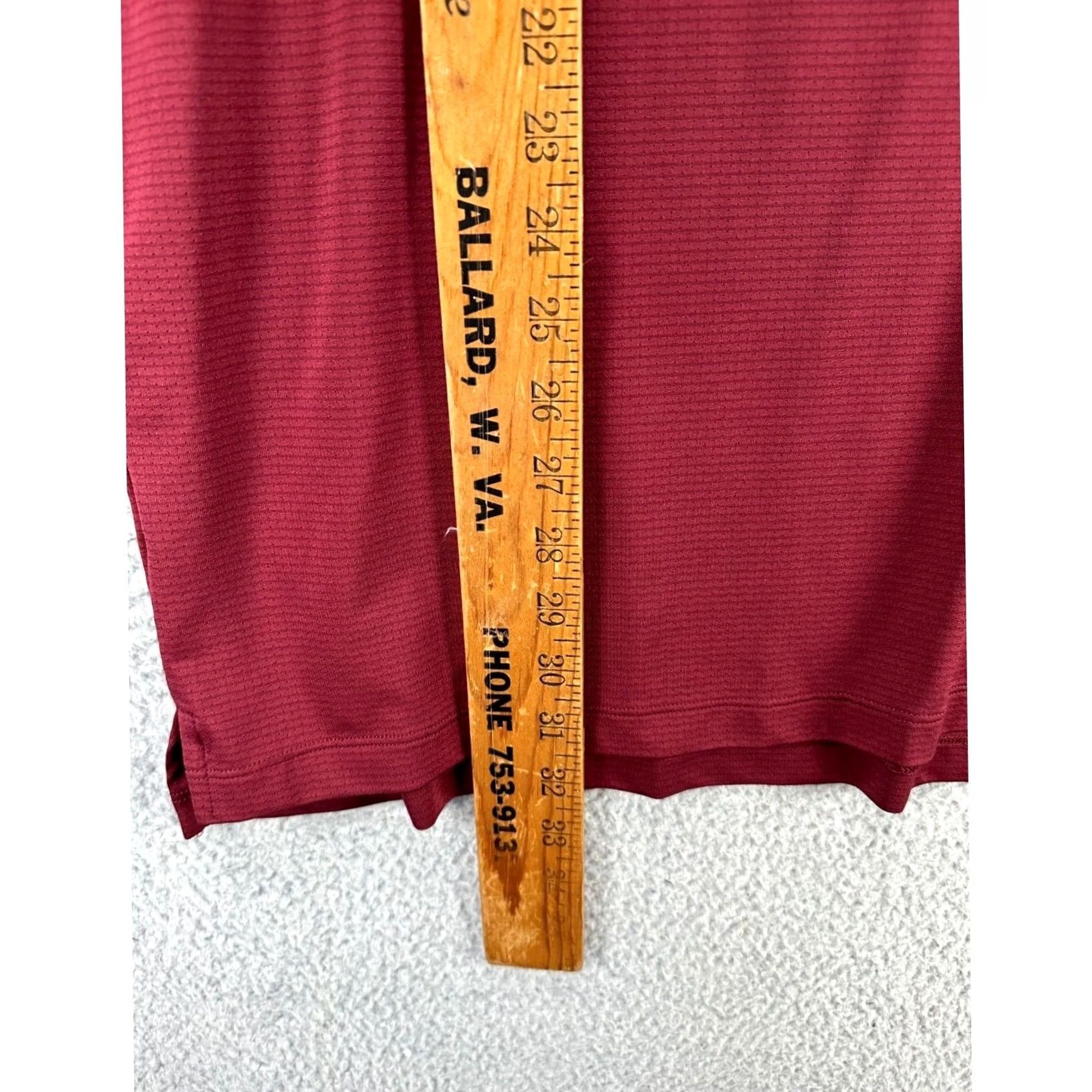 Duluth Trading Company Duluth Trading Co. Mens Polo Shirt 2XL Burgundy Standard Fit Short Sleeve Rugby Size US XXL / EU 58 / 5 - 7 Thumbnail