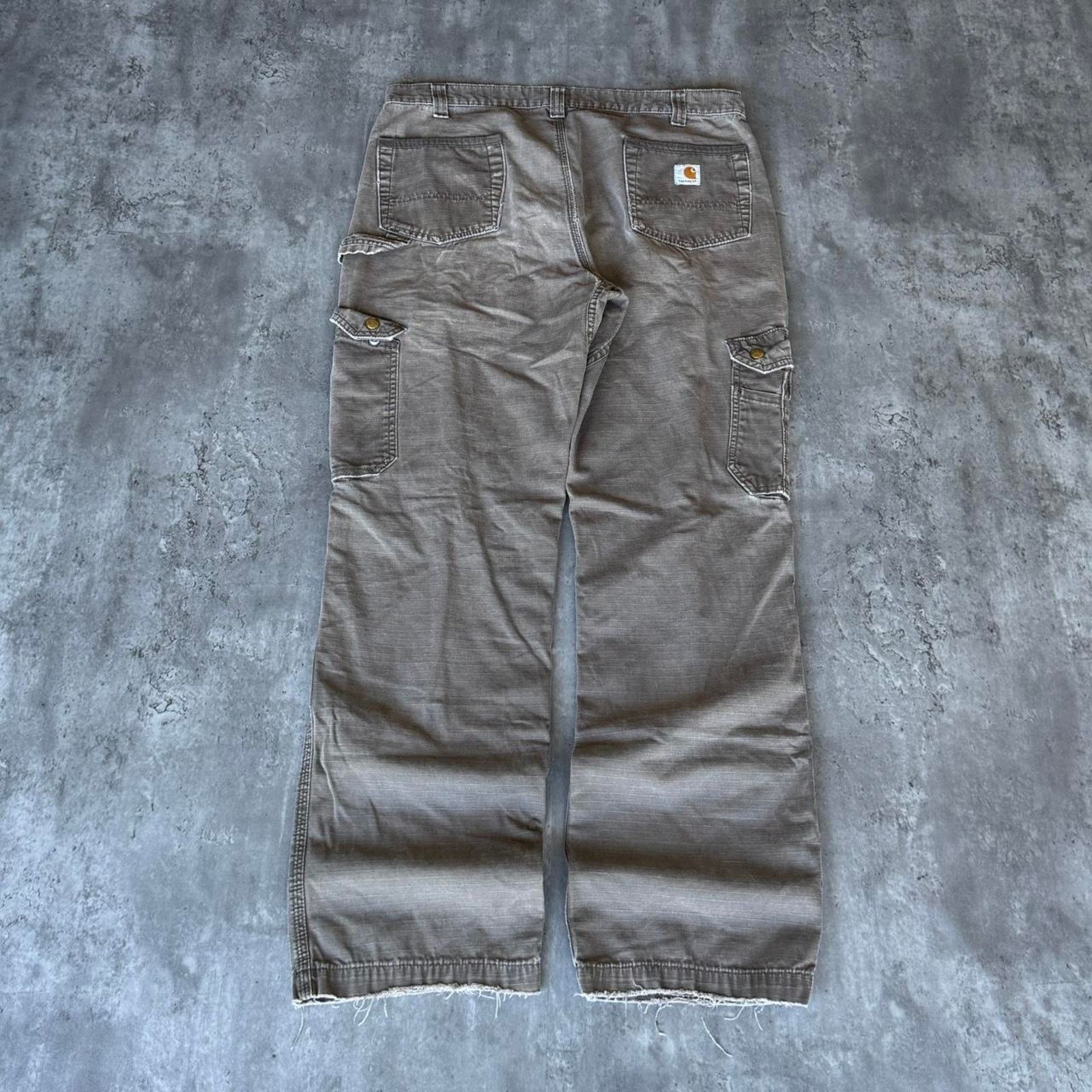 Carhartt × Carhartt Wip × Vintage Carhartt Double Knee Baggy Cargo Skater Cyber Opium Pants Size US 37 - 2 Thumbnail
