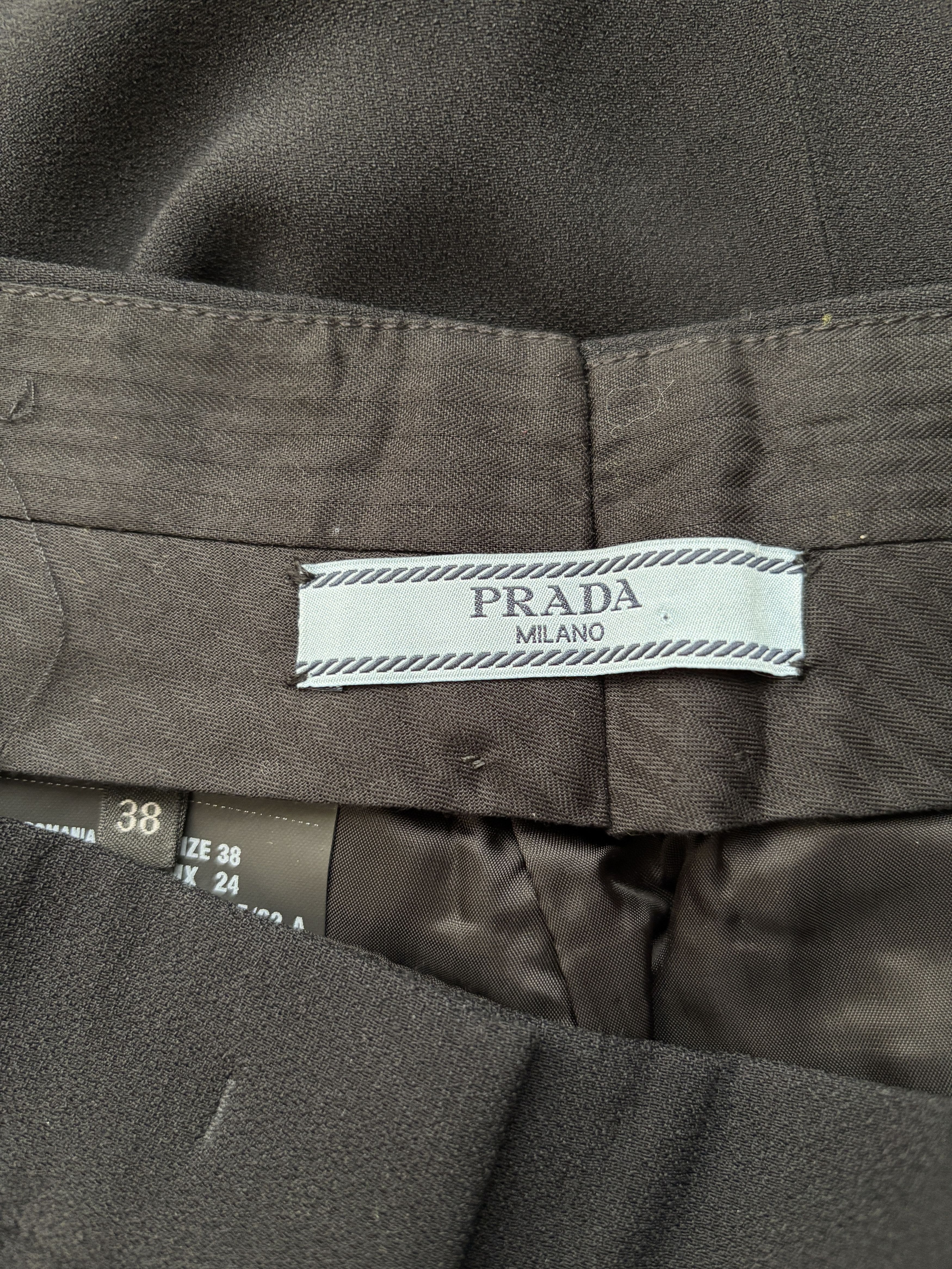 Prada ⚡️QUICK SALE⚡️2015 Prada Black Pants Trousers Size 26" / US 2 / IT 38 - 5 Thumbnail