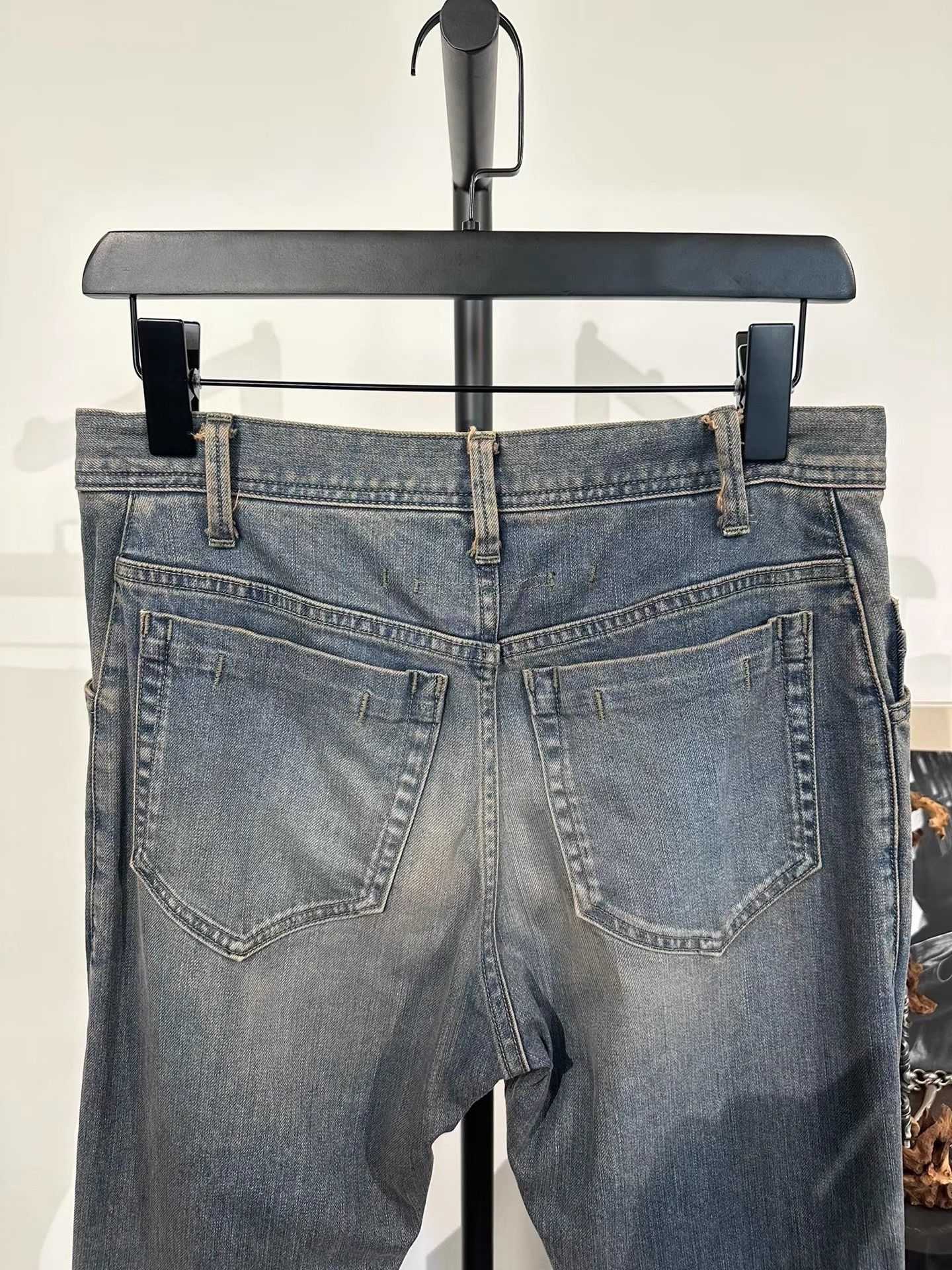 Julius Julius_7 Tatsuro Horikawa Knee Ripped Washed Jeans K35 Size US 29 - 4 Thumbnail