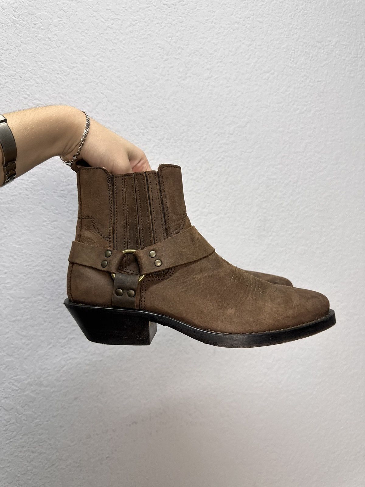 Western Rise Vintage Brown Western Style Ankle Boots As 98 Size 40 Size US 7 / EU 40 - 7 Thumbnail