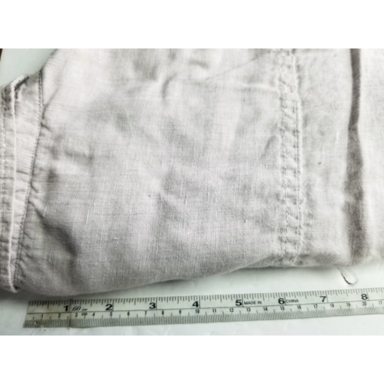 Vintage Tahari Shirt Button-Up Tahari Women Button Down Long Sleeve 100% Linen Gray Medium M Casual Tunic Vintage No N/A Size M / US 6-8 / IT 42-44 - 5 Thumbnail