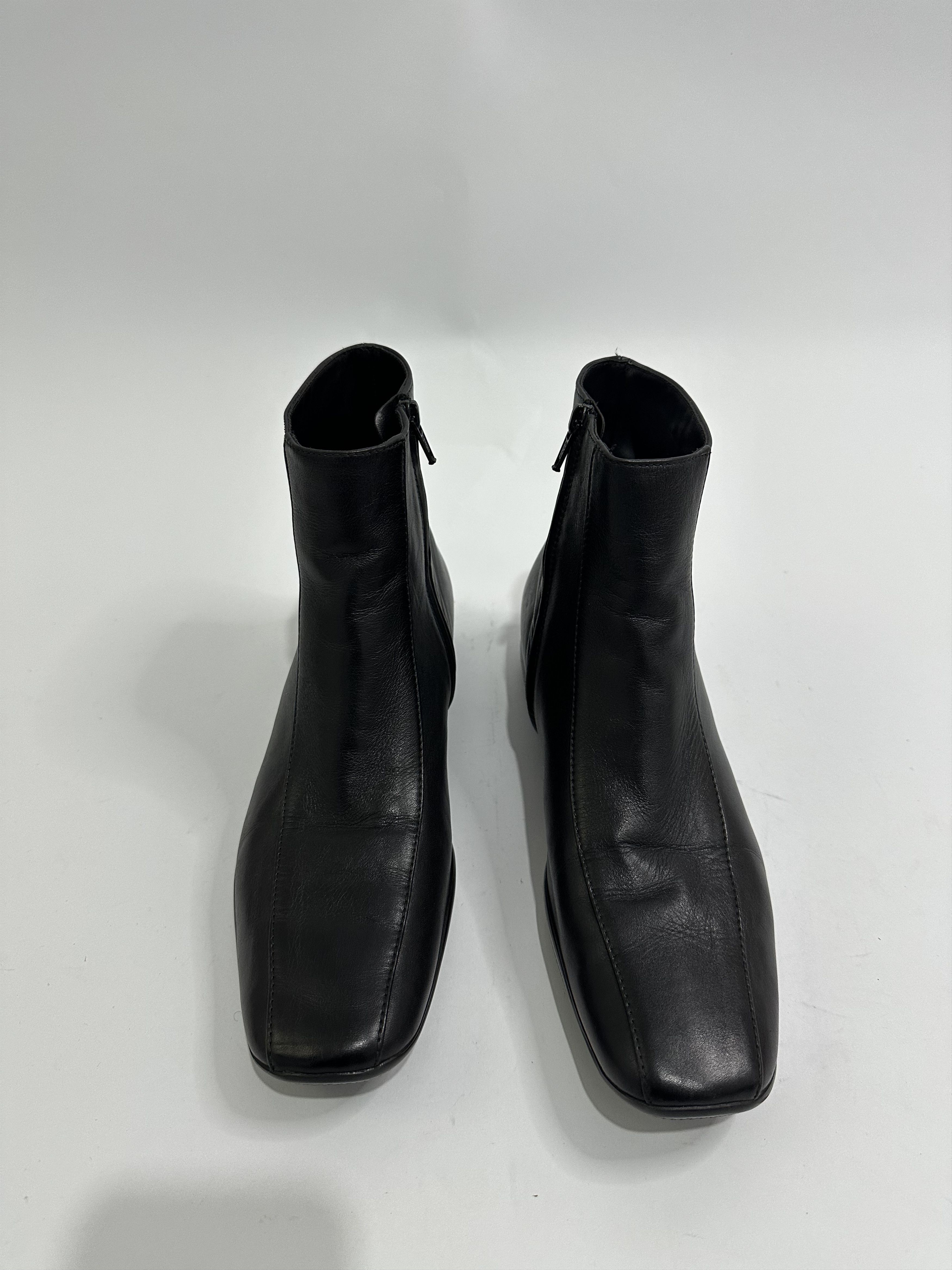 Miu Miu × Prada × Vintage Vintage PRADA Women's Leather Linea Rossa Boots Size 39.5 EU Size US 9.5 / IT 39.5 - 2 Thumbnail