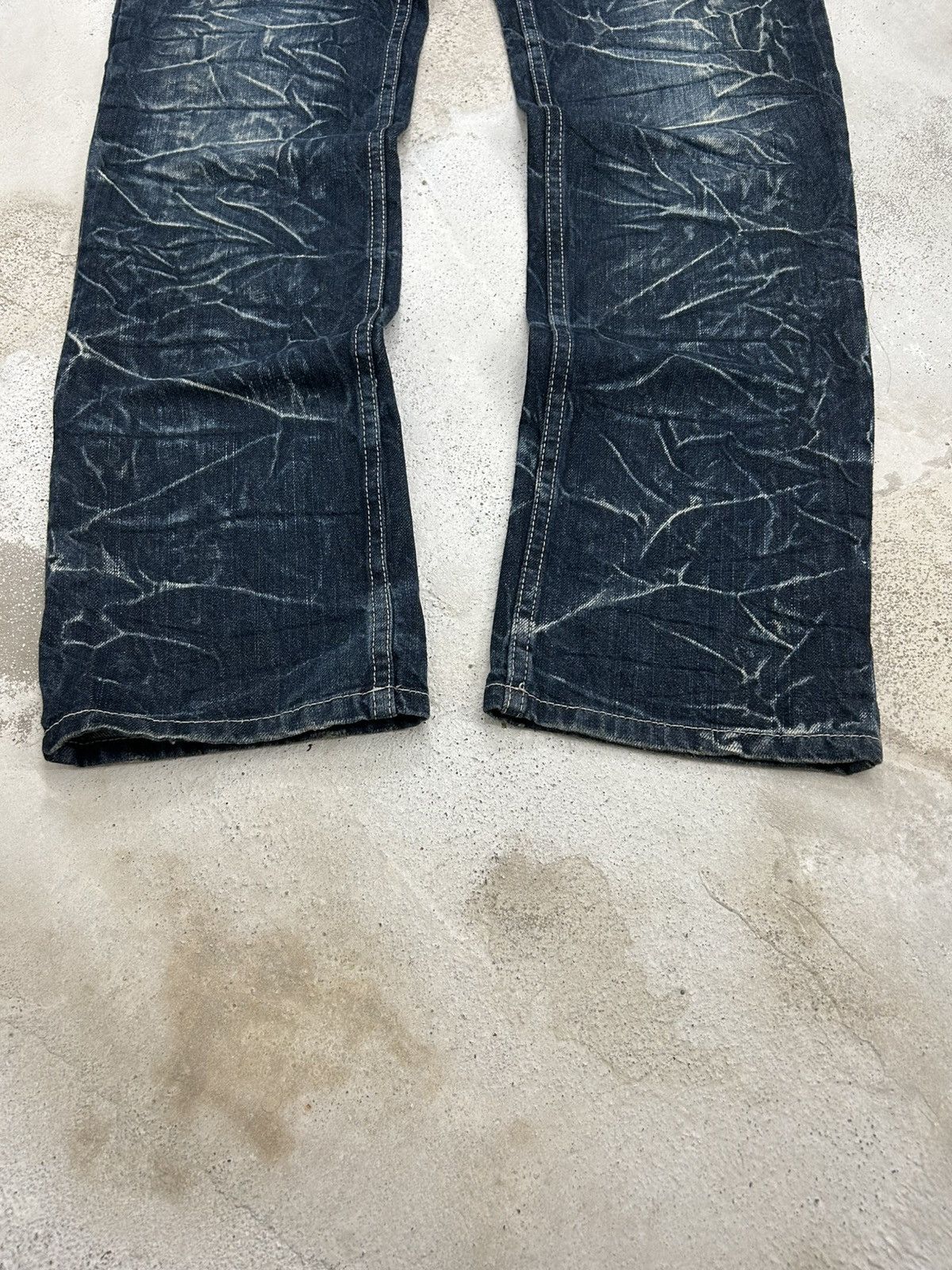 Japanese Brand Y2k Baggy Jeans Explosion Brand Clawn Marks Design Size US 30 / EU 46 - 3 Thumbnail