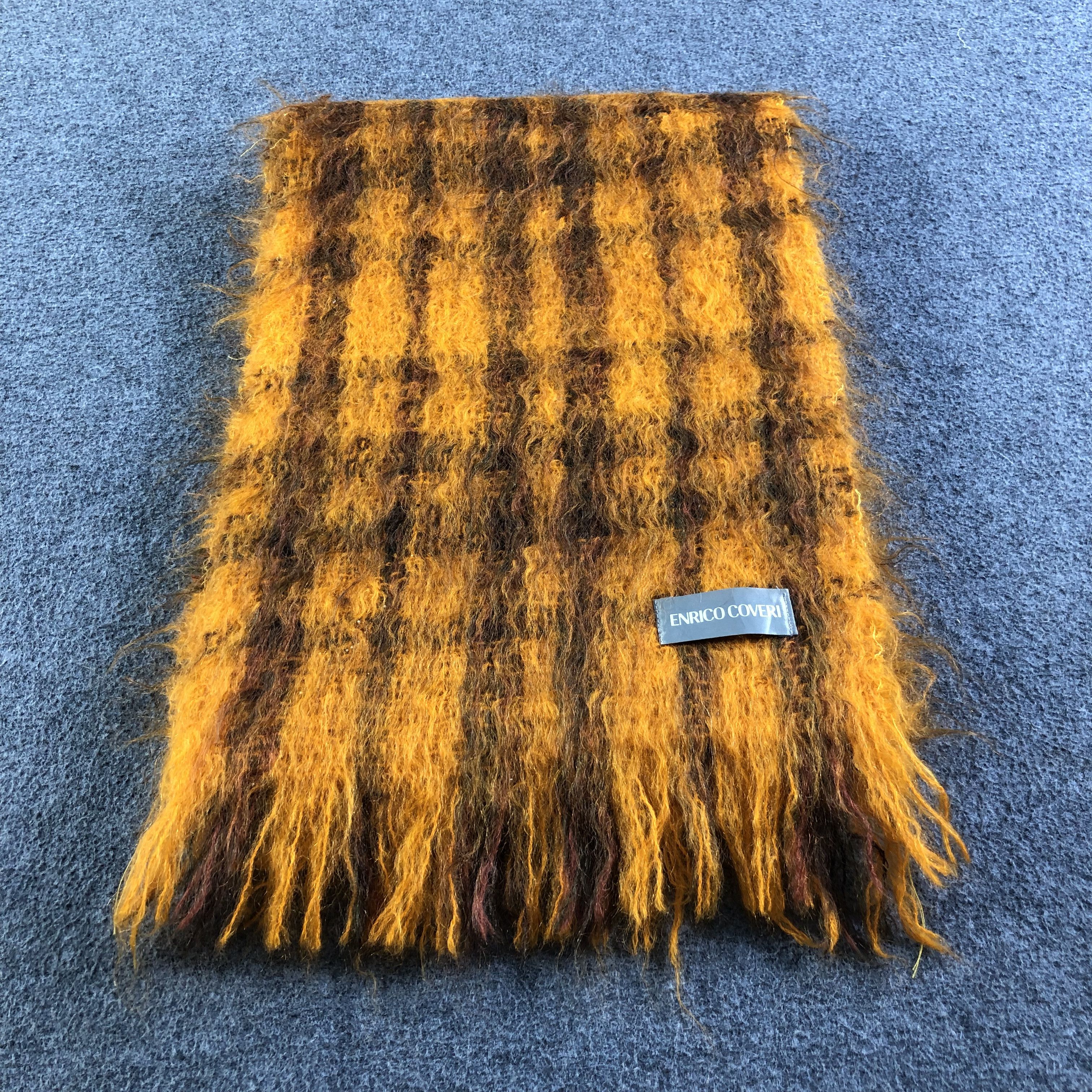 Enrico Coveri Enrico Coveri Mohair Scarf Muffler V1858 Size ONE SIZE - 2 Thumbnail