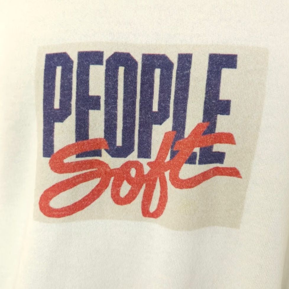 Hanes VINTAGE Hanes Sweatshirt Shirt Mens 90s White Cotton Blend Size M 90s computer finance PeopleSoft Made In USA Size US M / EU 48-50 / 2 - 3 Thumbnail